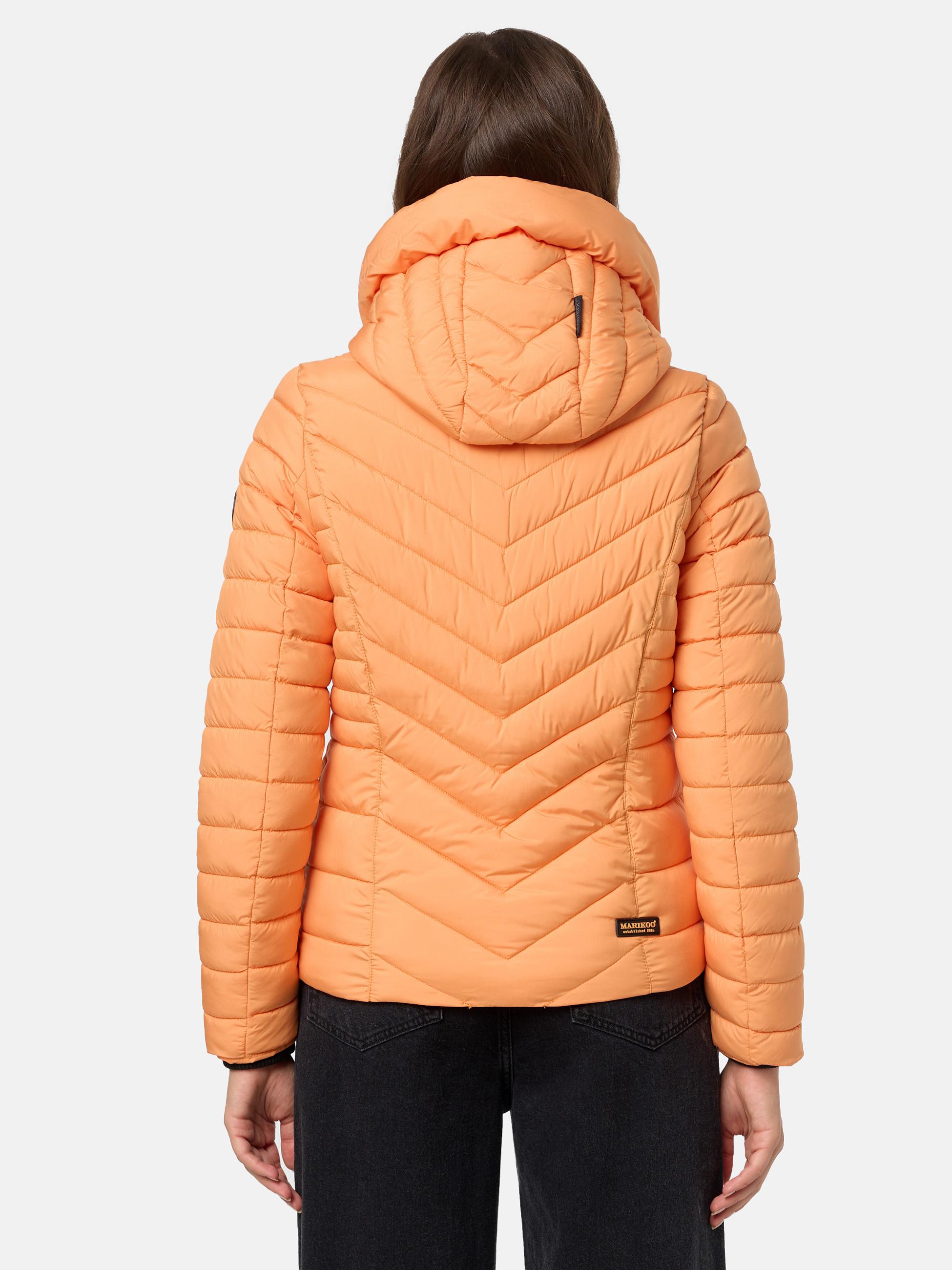 Steppjacke mit abnehmbarer Kapuze "Kagomee" Apricot Sorbet