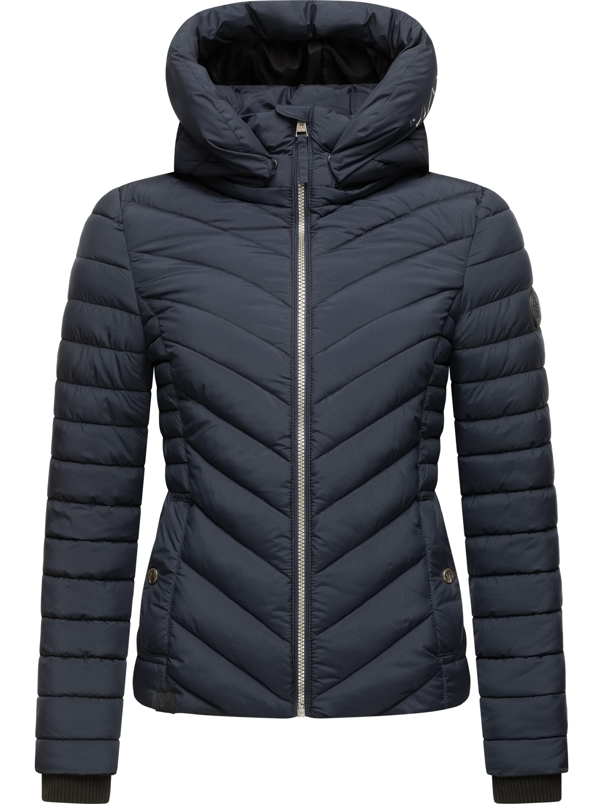 Steppjacke mit abnehmbarer Kapuze "Kagomee" Navy