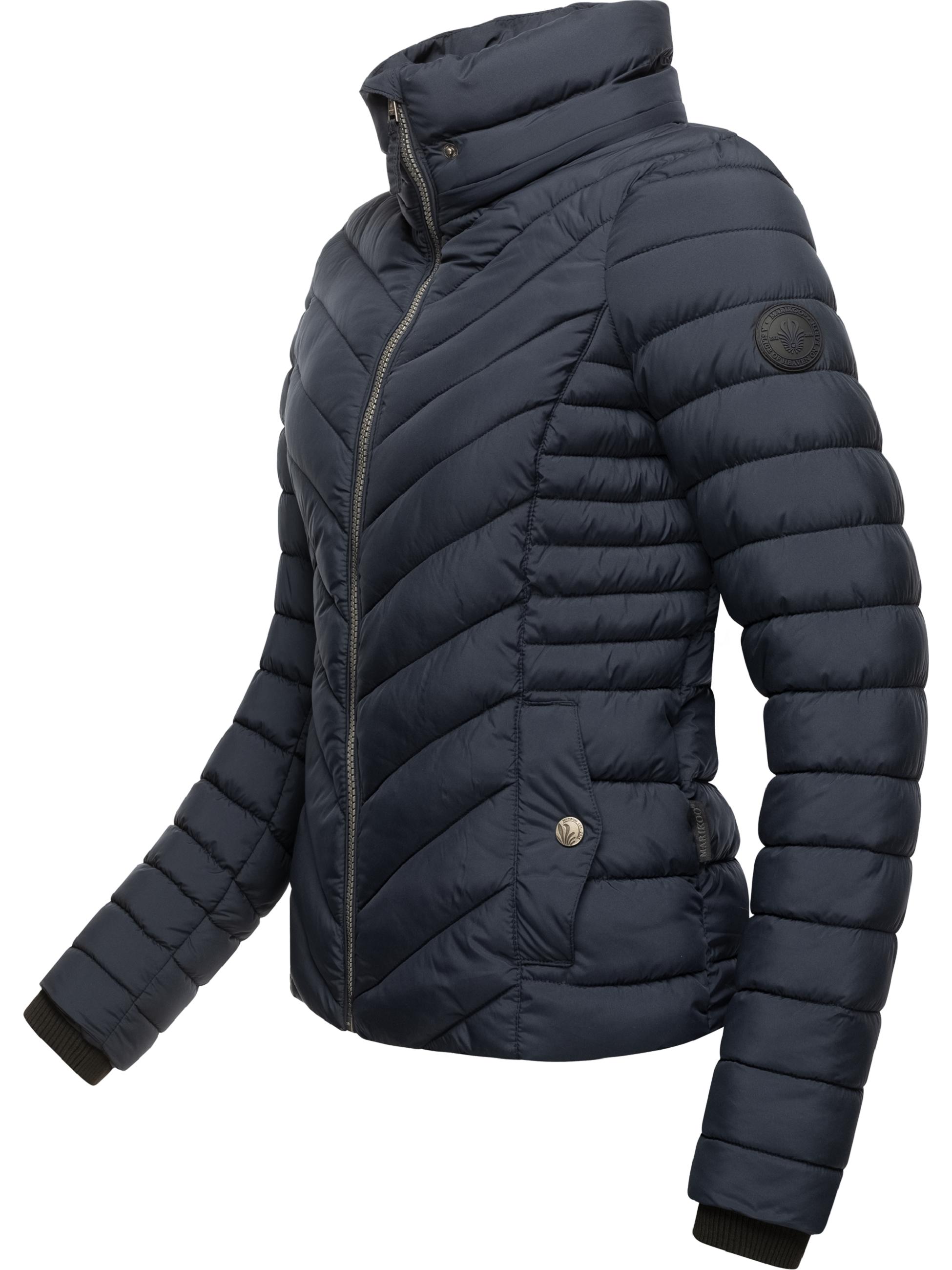 Steppjacke mit abnehmbarer Kapuze "Kagomee" Navy