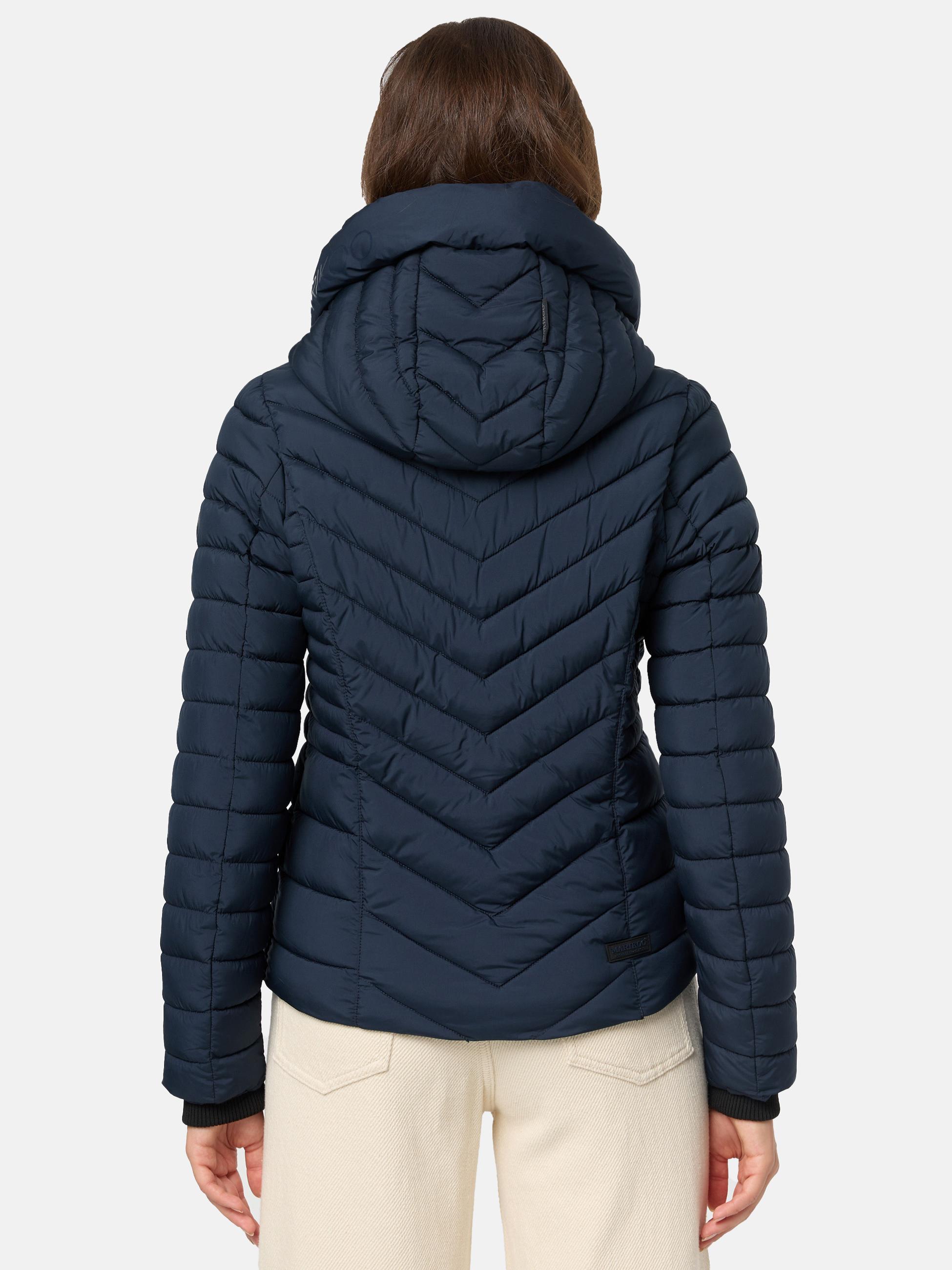 Steppjacke mit abnehmbarer Kapuze "Kagomee" Navy