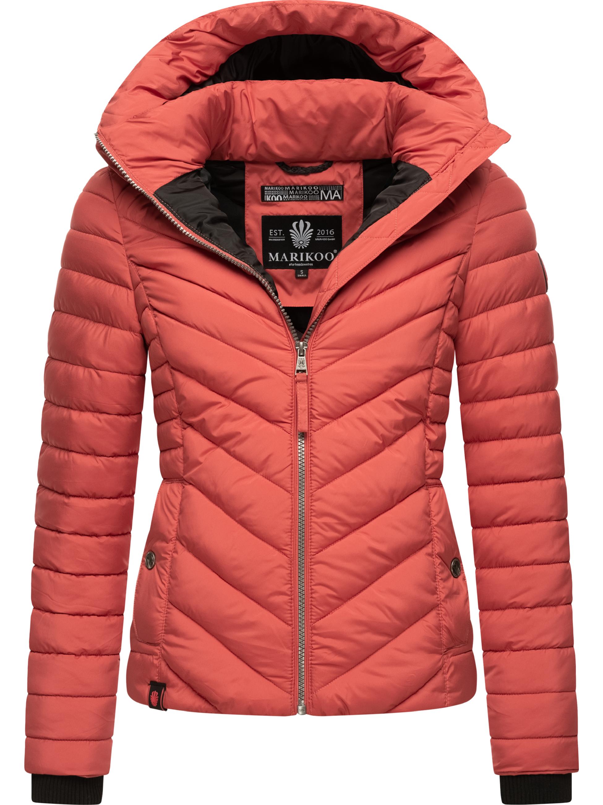 Steppjacke mit abnehmbarer Kapuze "Kagomee" Rouge