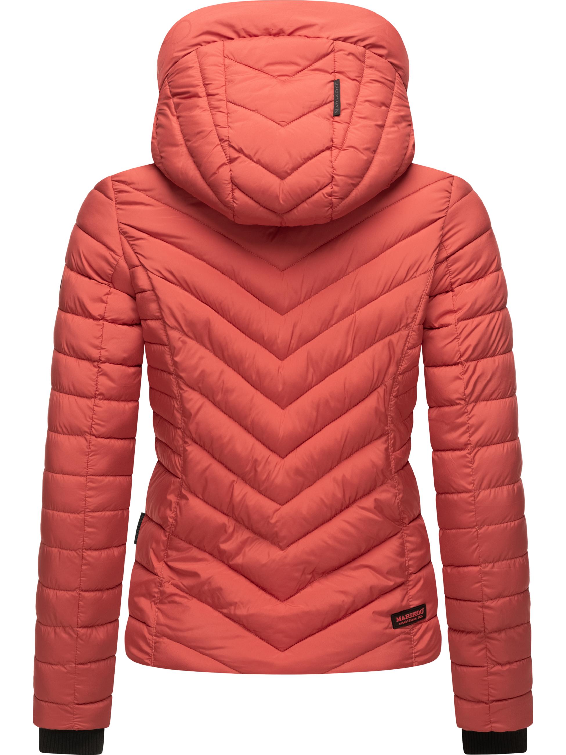 Steppjacke mit abnehmbarer Kapuze "Kagomee" Rouge