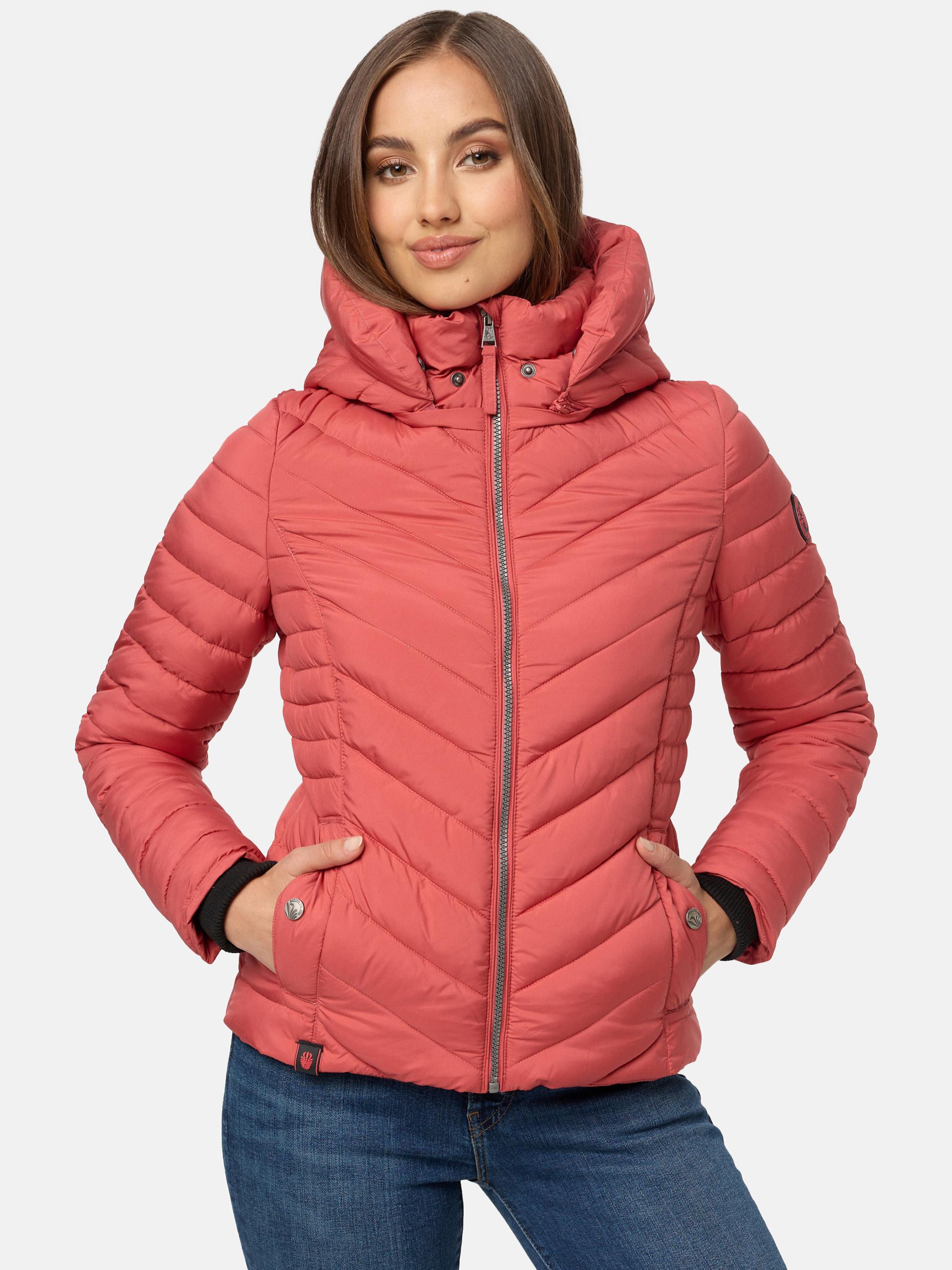 Steppjacke mit abnehmbarer Kapuze "Kagomee" Rouge