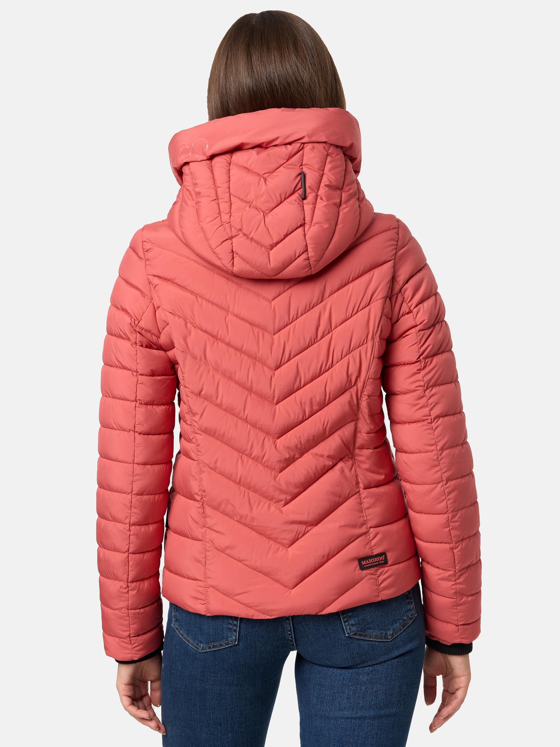 Steppjacke mit abnehmbarer Kapuze "Kagomee" Rouge