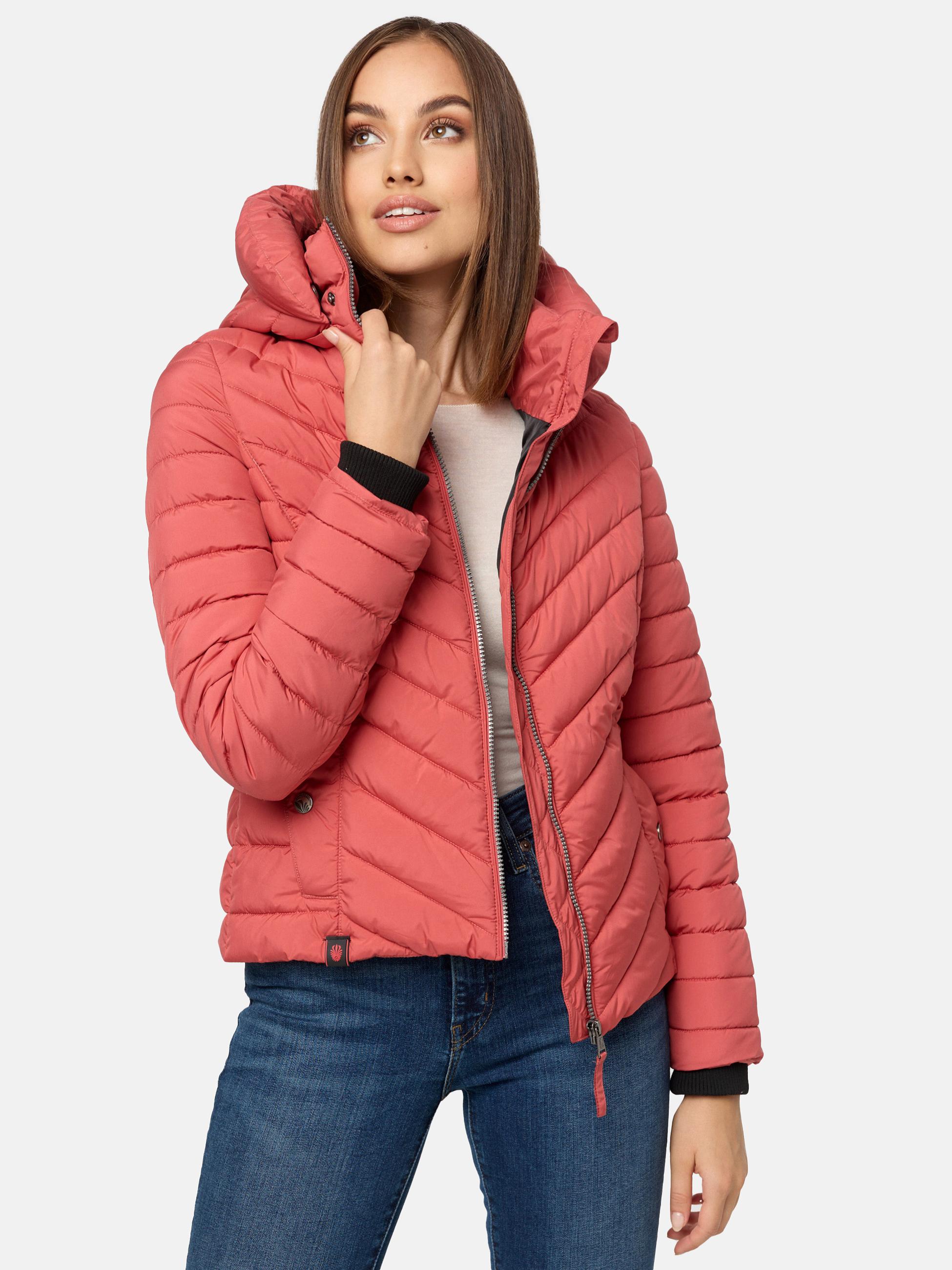 Steppjacke mit abnehmbarer Kapuze "Kagomee" Rouge