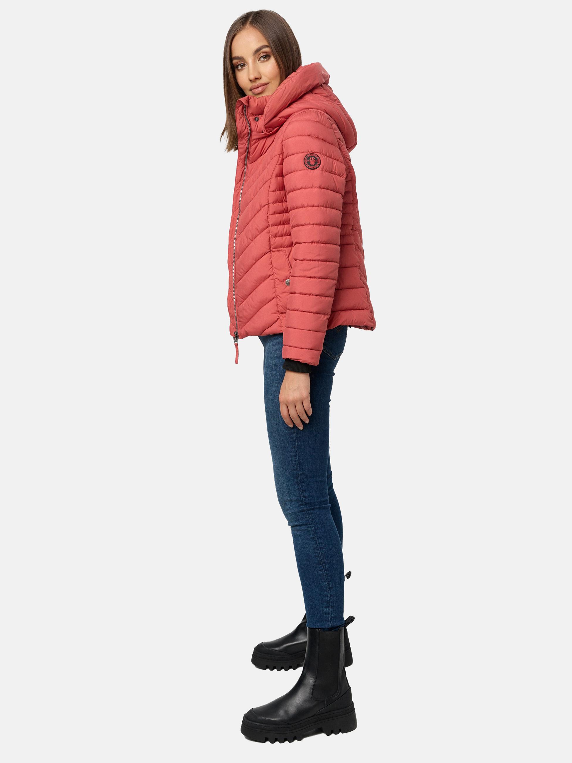 Steppjacke mit abnehmbarer Kapuze "Kagomee" Rouge