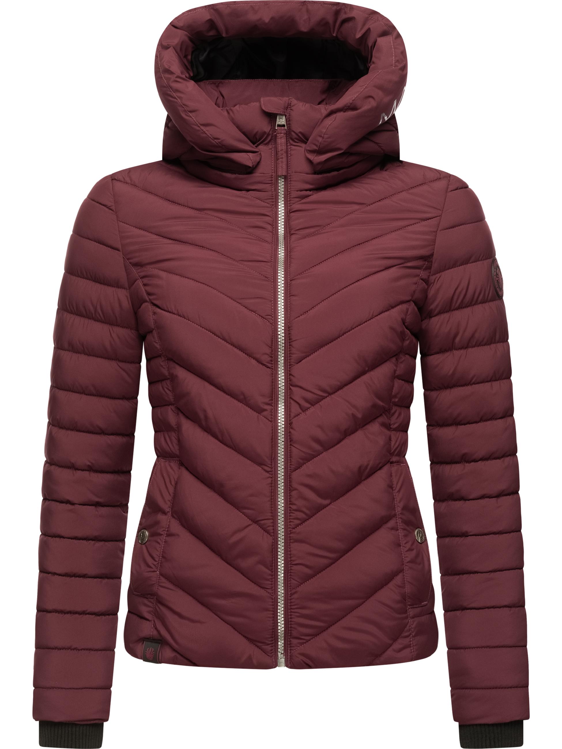 Steppjacke mit abnehmbarer Kapuze "Kagomee" Wine