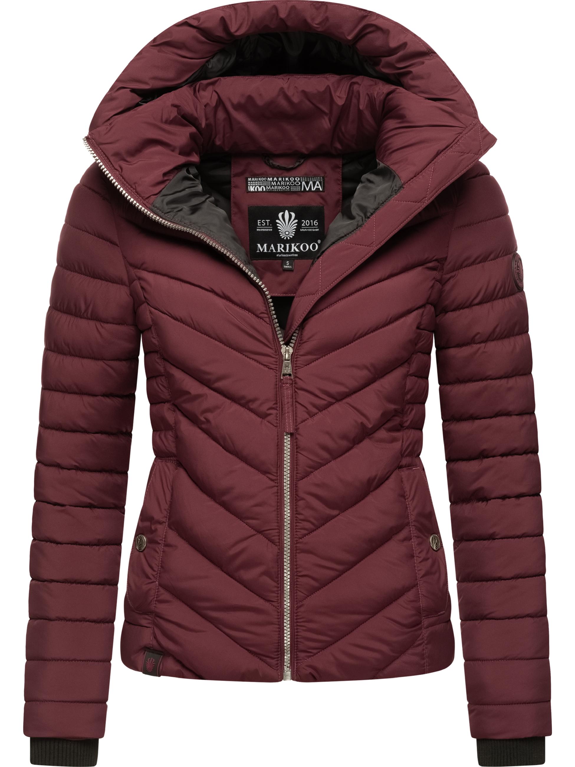 Steppjacke mit abnehmbarer Kapuze "Kagomee" Wine