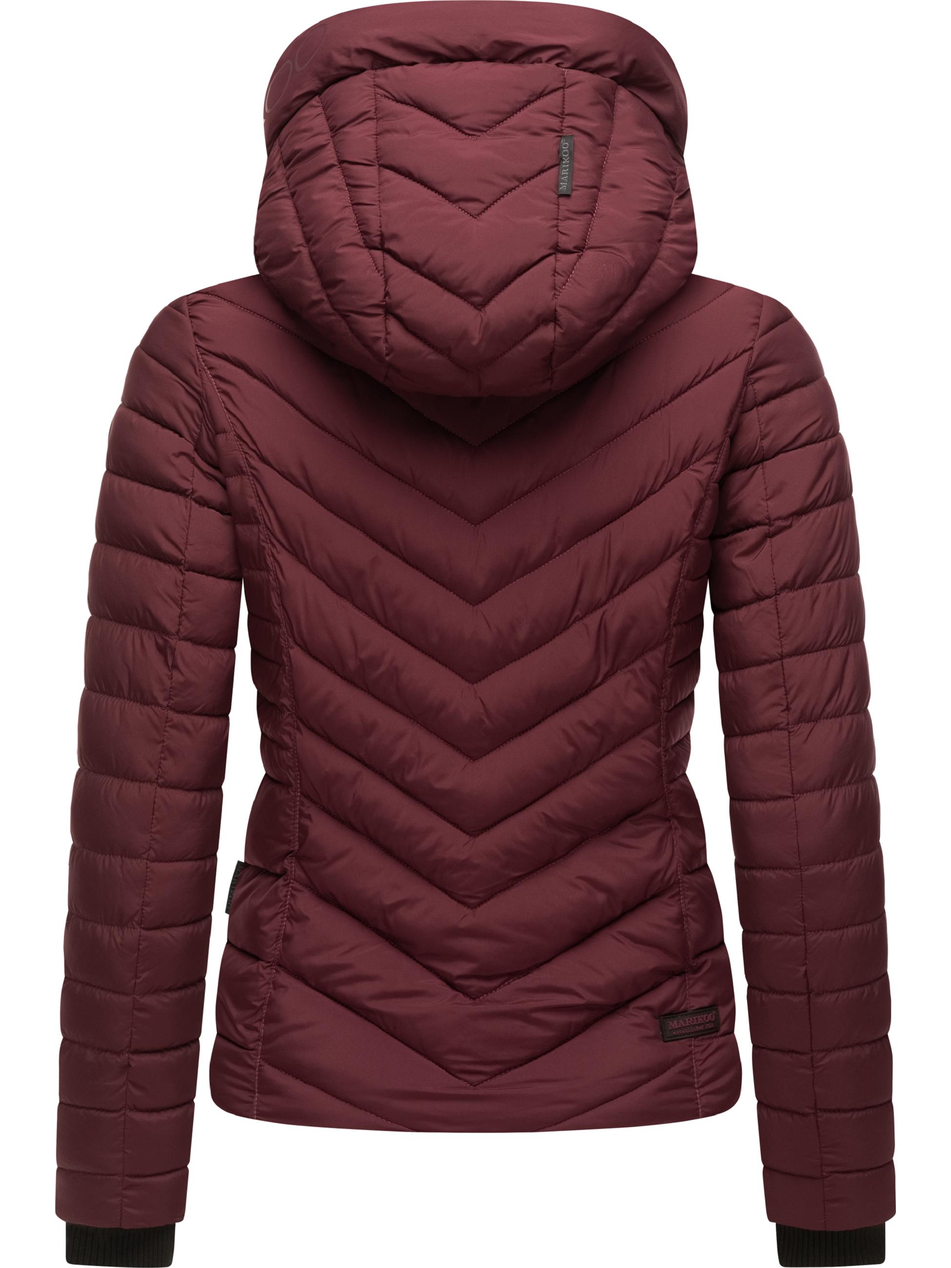 Steppjacke mit abnehmbarer Kapuze "Kagomee" Wine