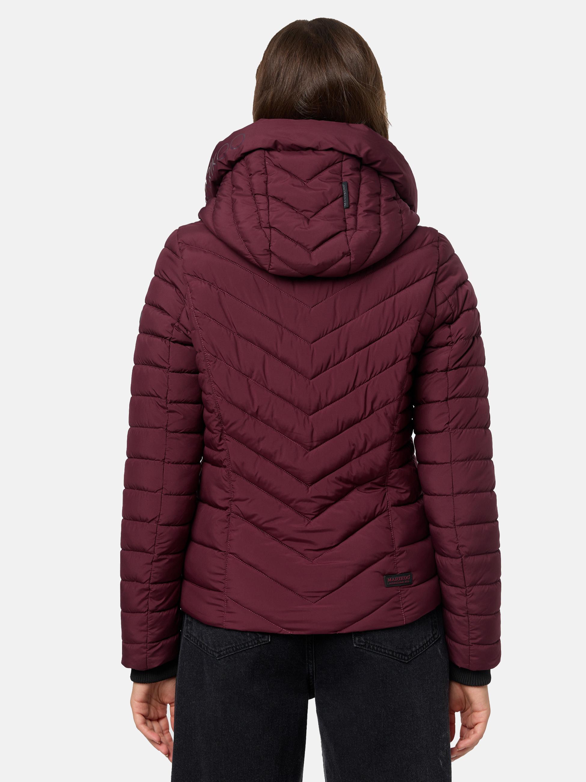 Steppjacke mit abnehmbarer Kapuze "Kagomee" Wine