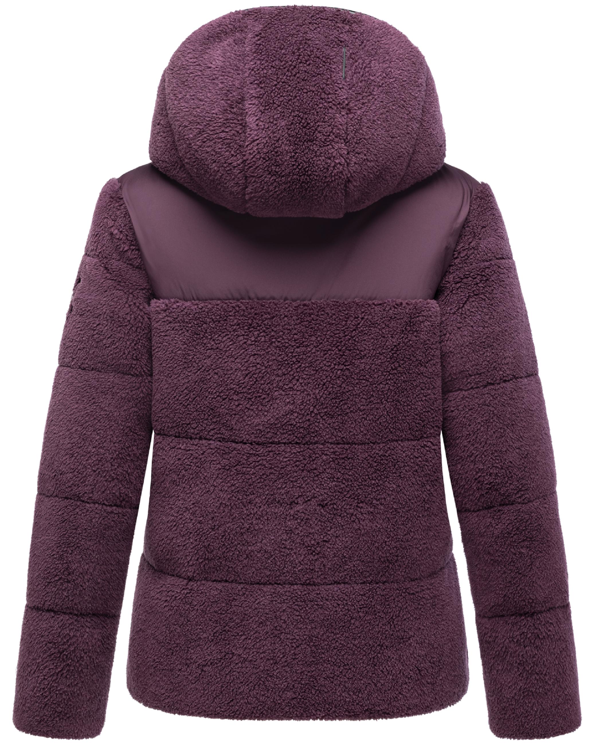 Plüschjacke "Kaguraa 16" Aubergine