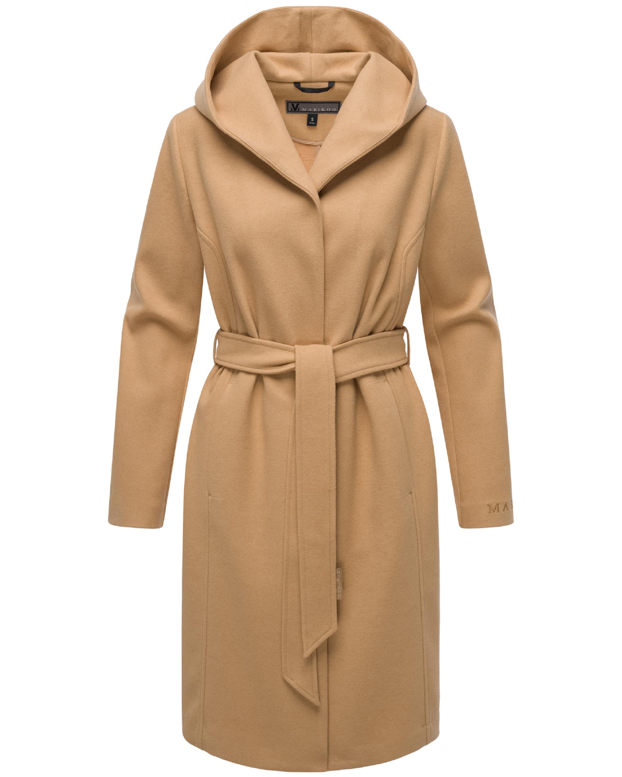 Wickelmantel mit Taillengürtel "Kailii 16" Camel