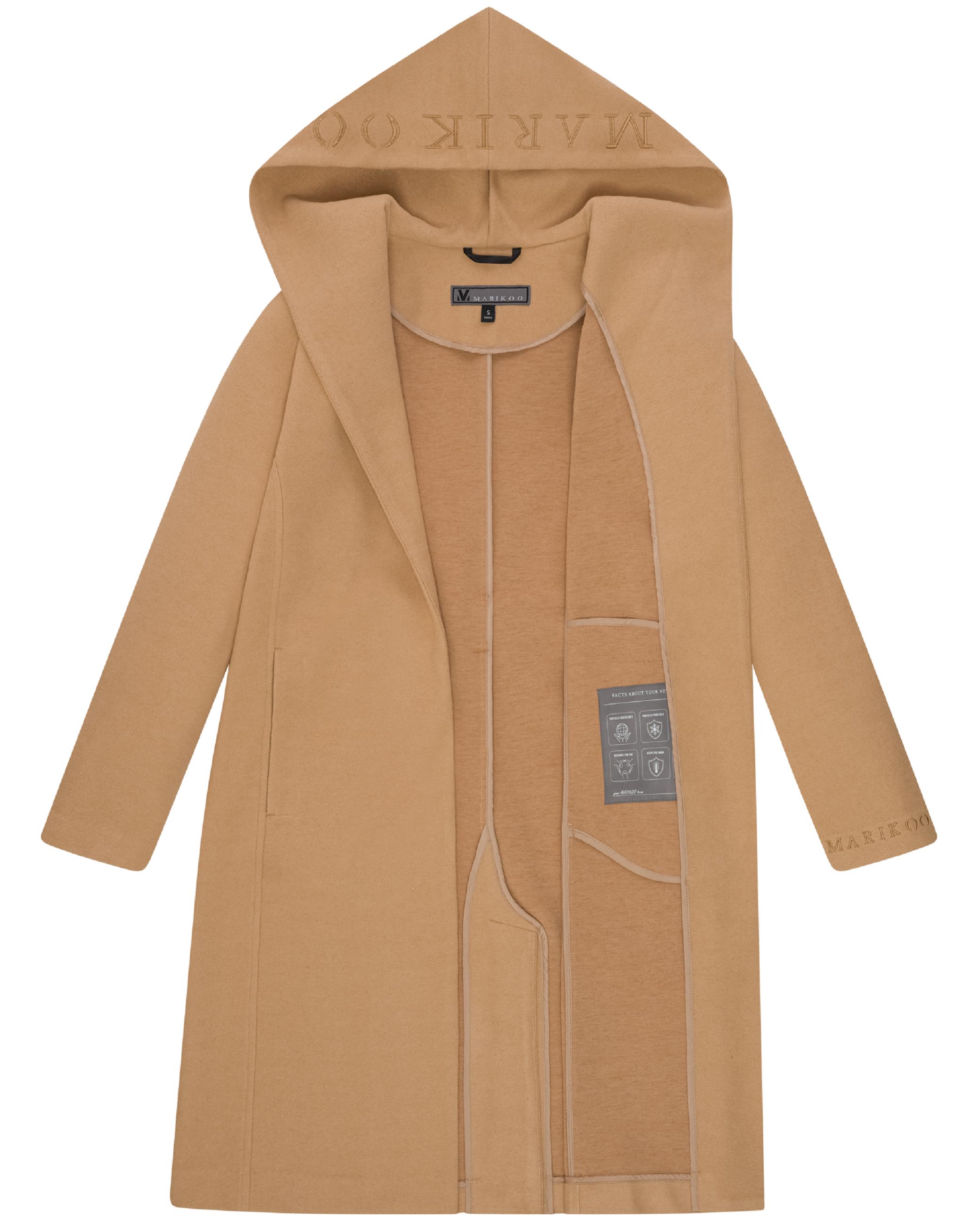 Wickelmantel mit Taillengürtel "Kailii 16" Camel