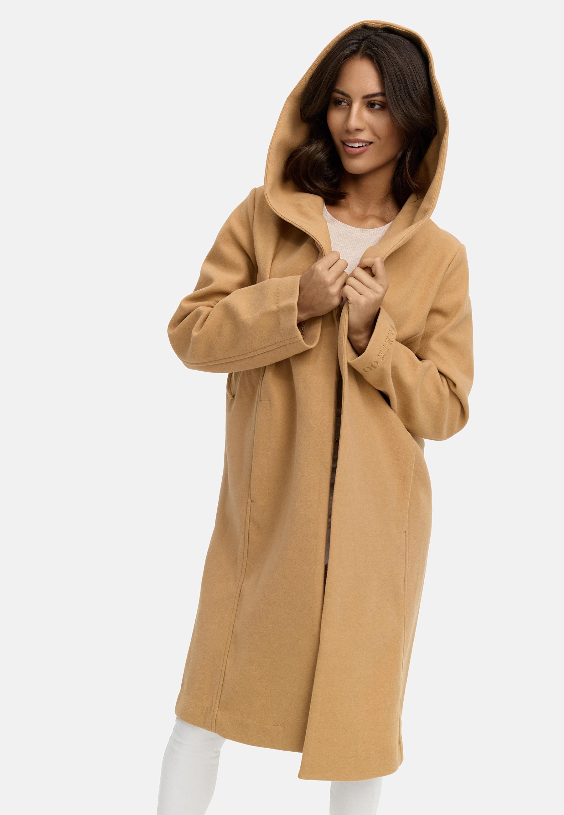 Wickelmantel mit Taillengürtel "Kailii 16" Camel