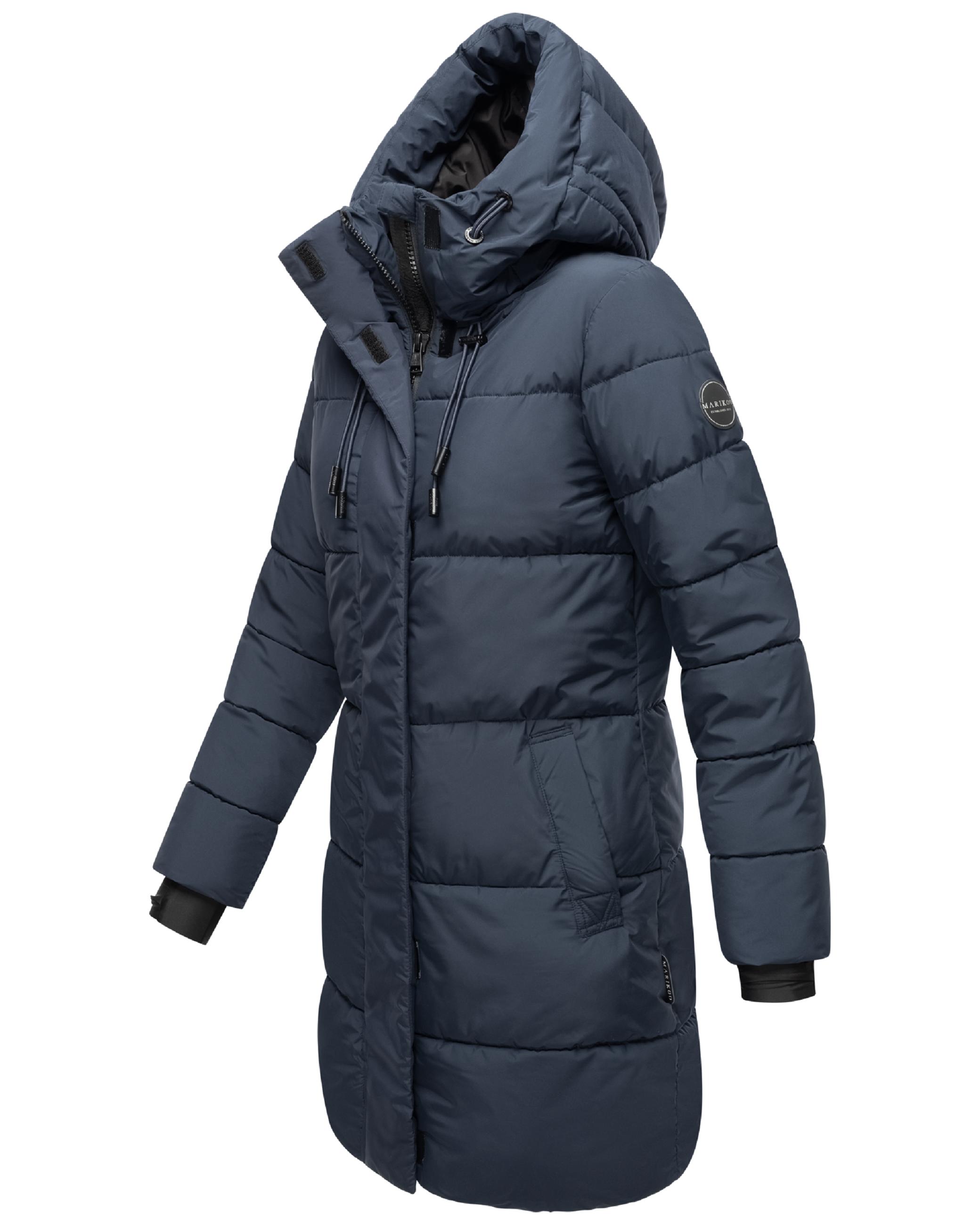 Warmer Winter Kurzmantel mit Kapuze "Kaituu XVI" Navy