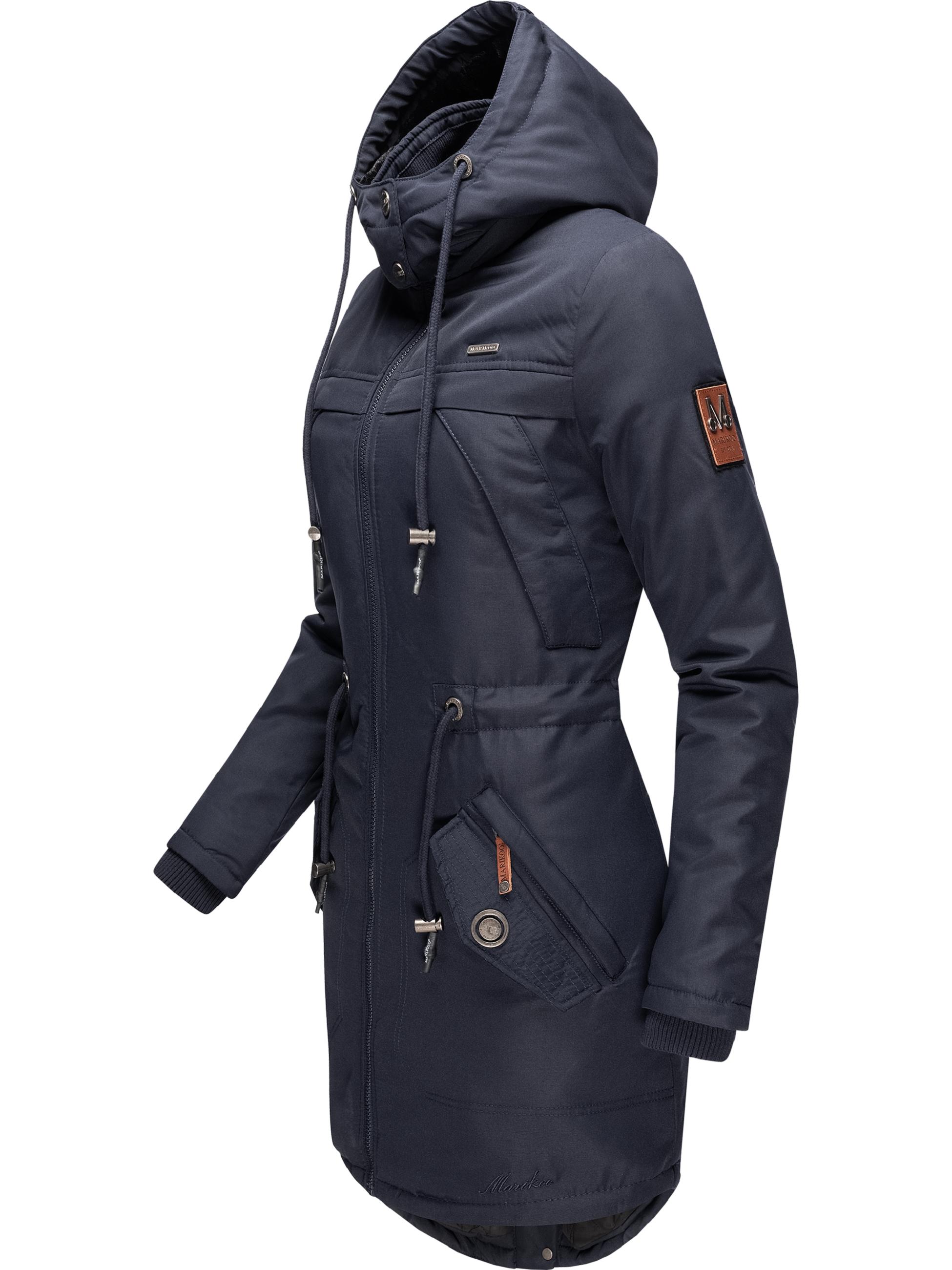 Wintermantel mit abnehmbarer Kapuze "Kamii" Navy