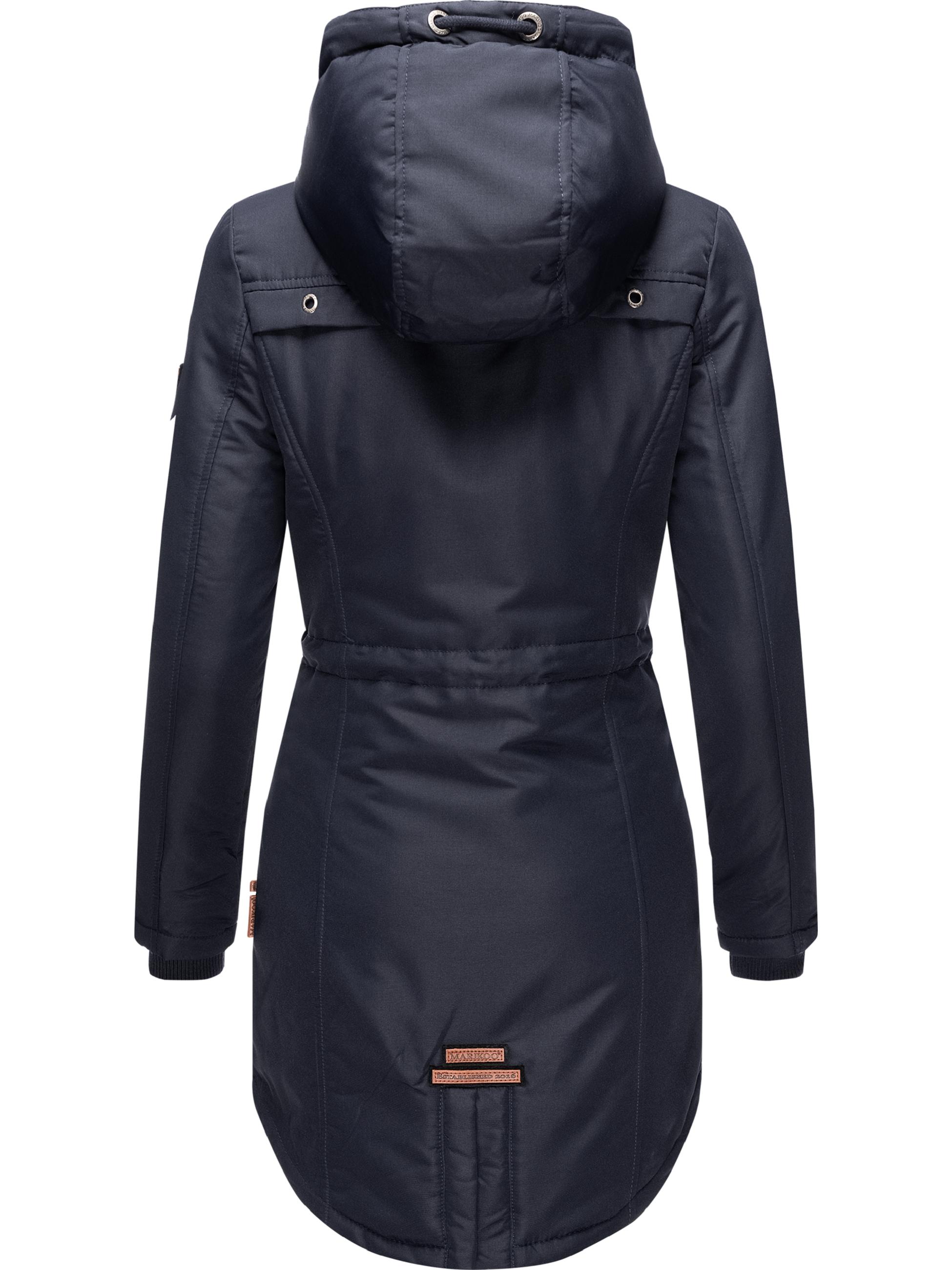 Wintermantel mit abnehmbarer Kapuze "Kamii" Navy