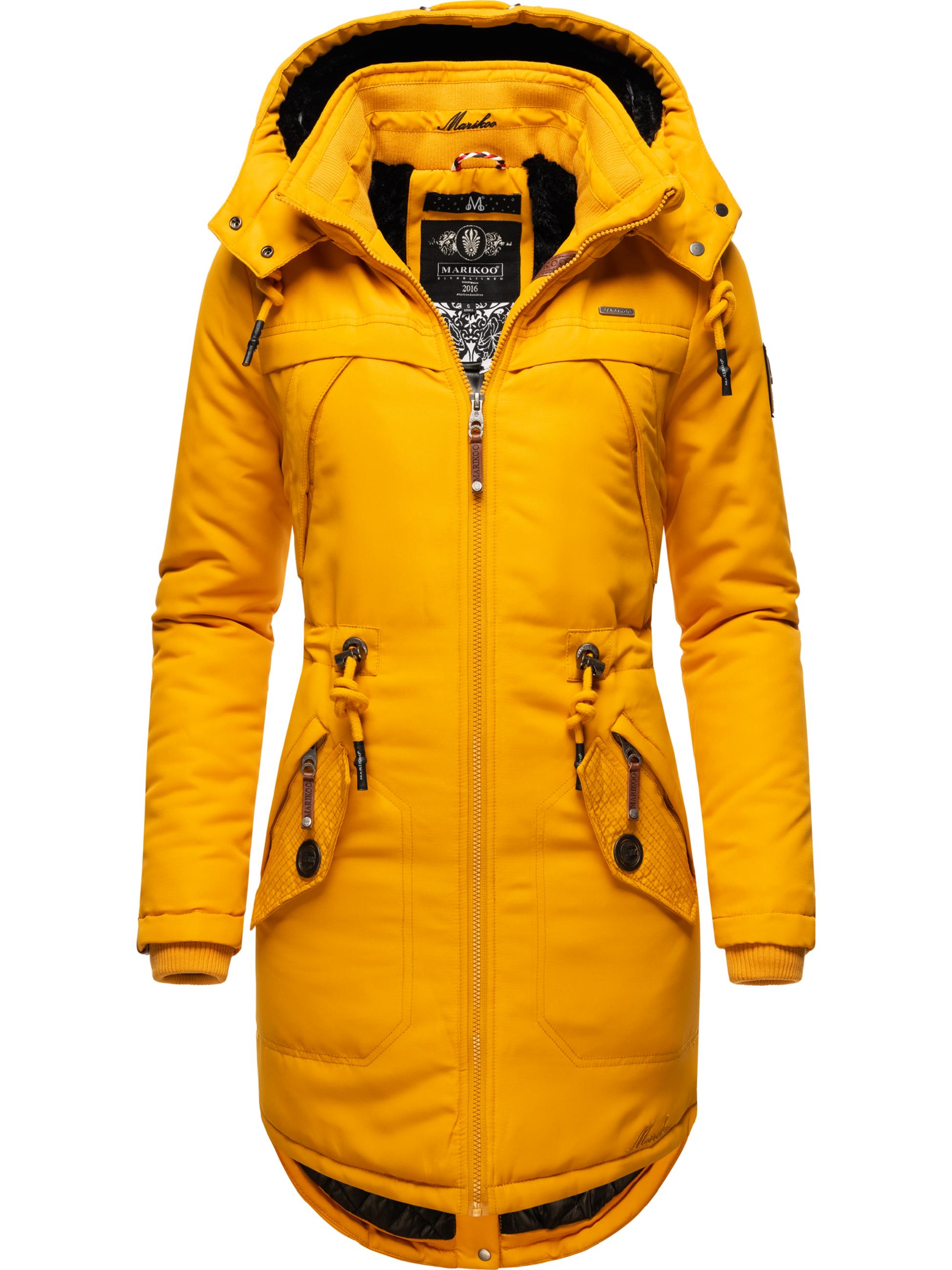 Wintermantel mit abnehmbarer Kapuze "Kamii" Yellow