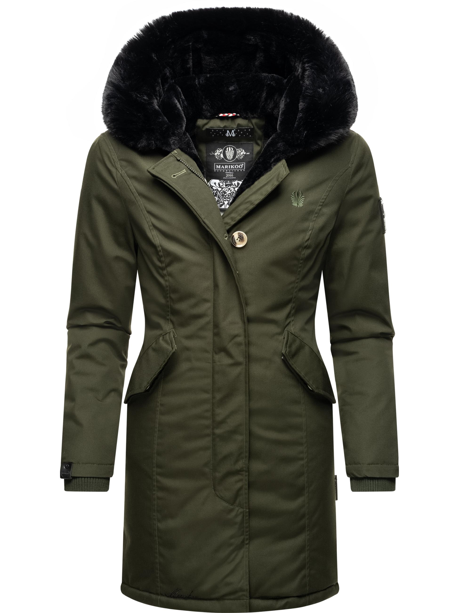 Winterparka mit Kapuze "Karambaa" Olive