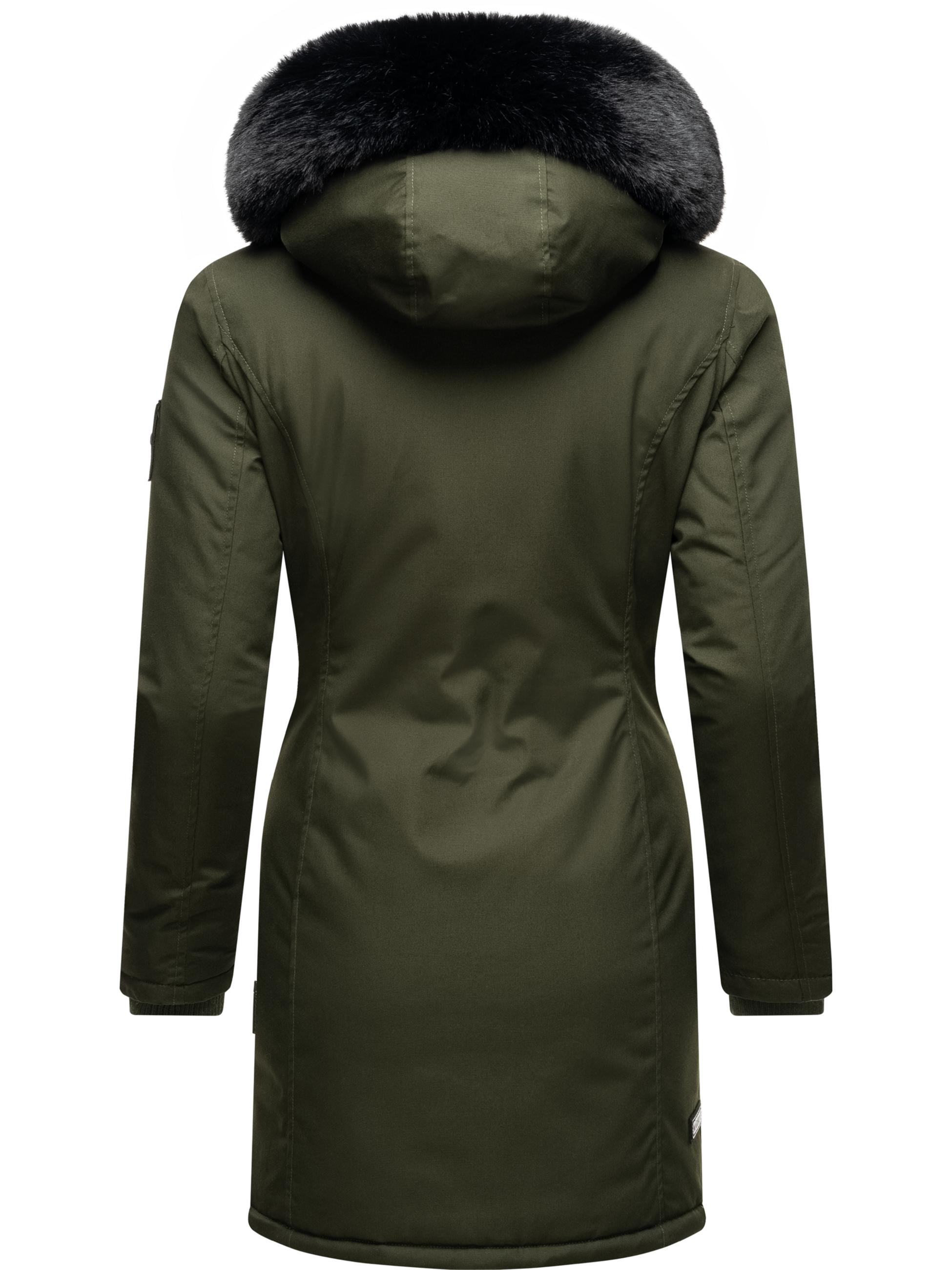 Winterparka mit Kapuze "Karambaa" Olive