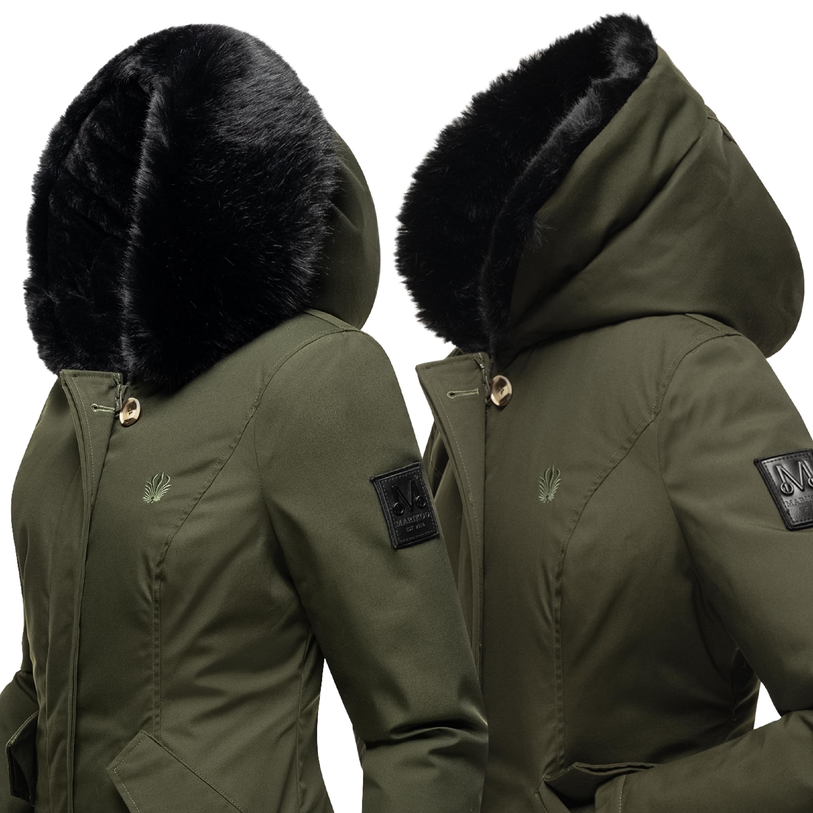 Winterparka mit Kapuze "Karambaa" Olive