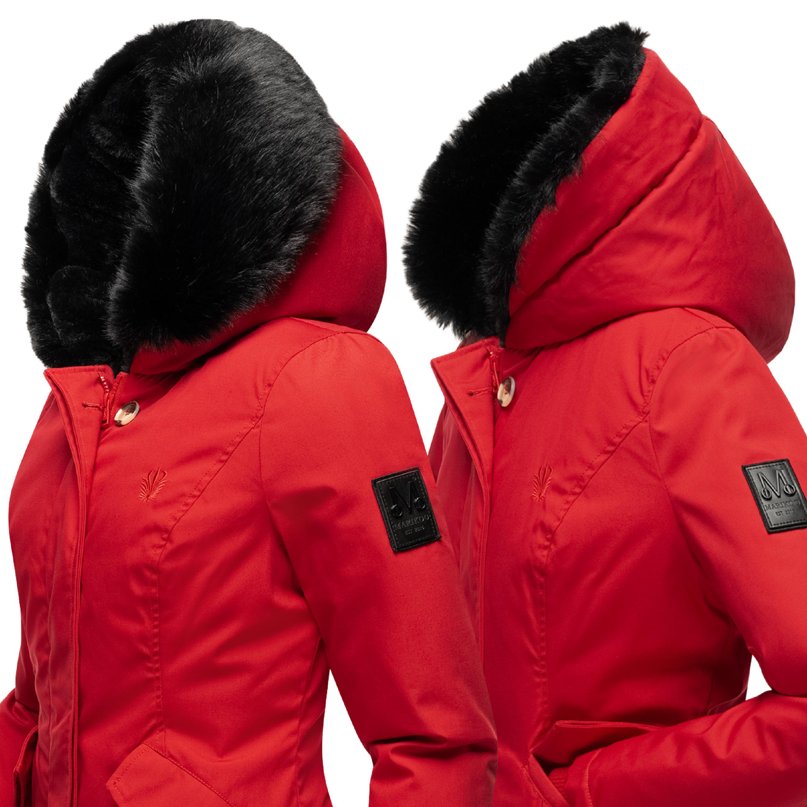 Winterparka mit Kapuze "Karambaa" Red