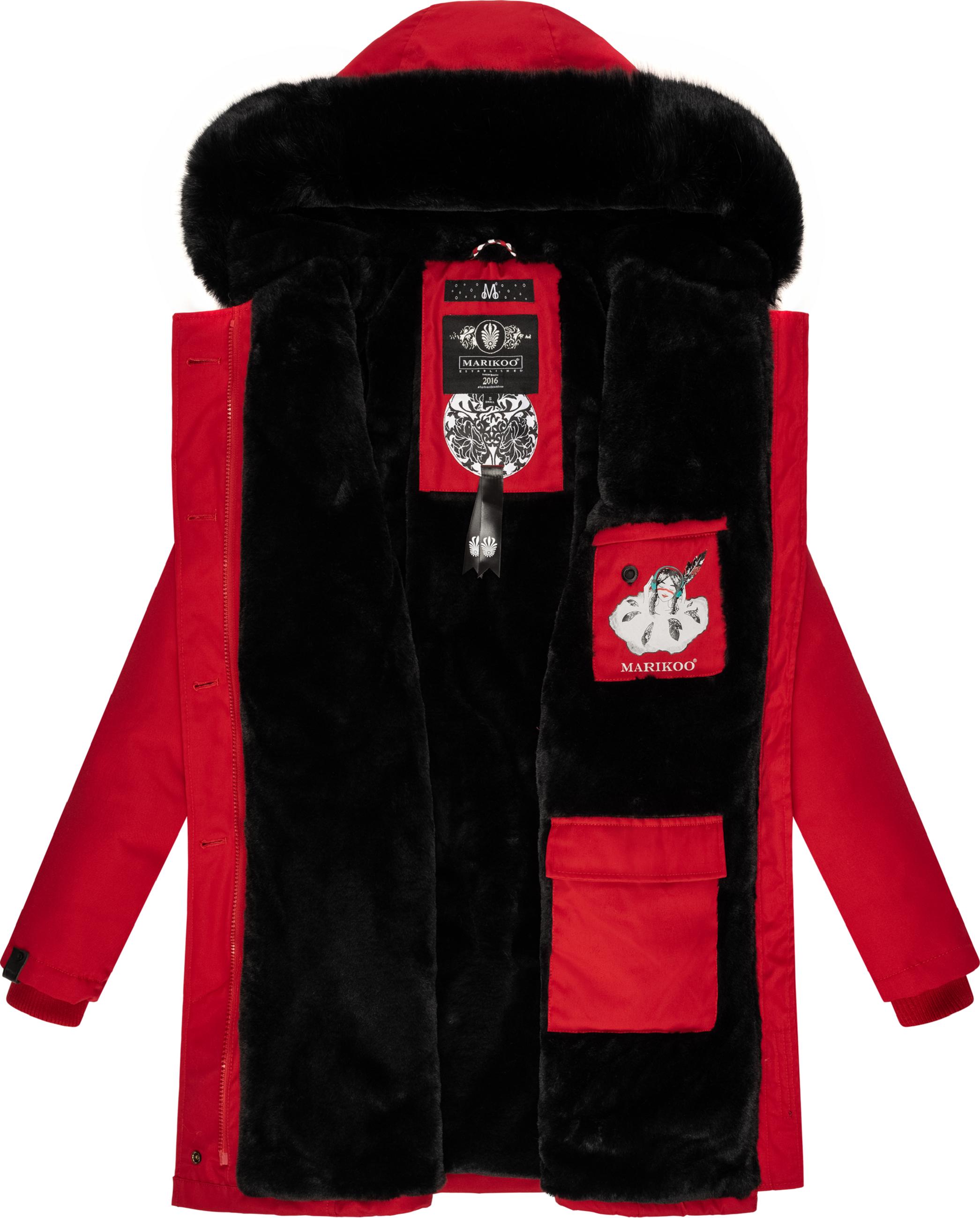 Winterparka mit Kapuze "Karambaa" Red