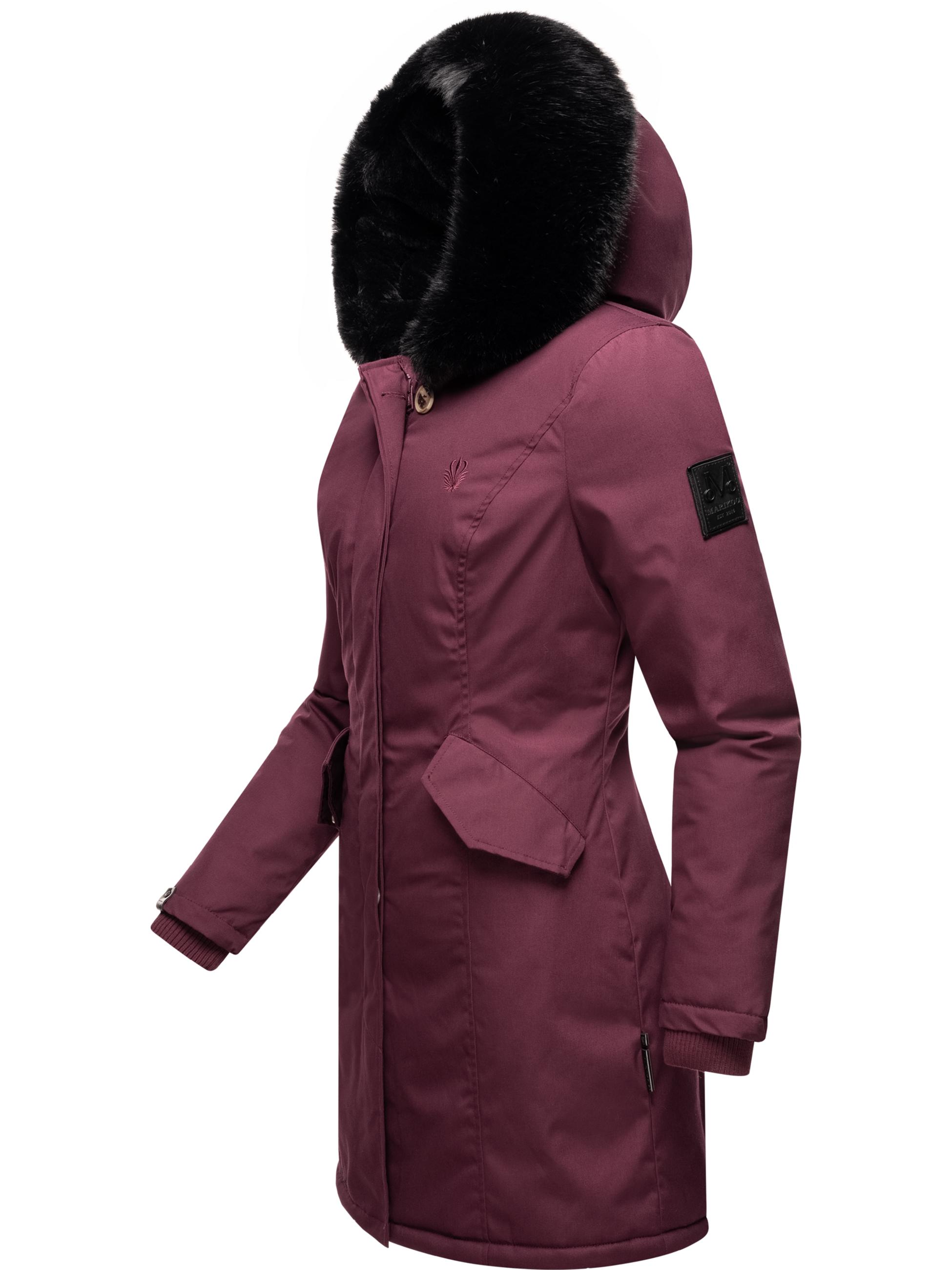 Winterparka mit Kapuze "Karambaa" Wine