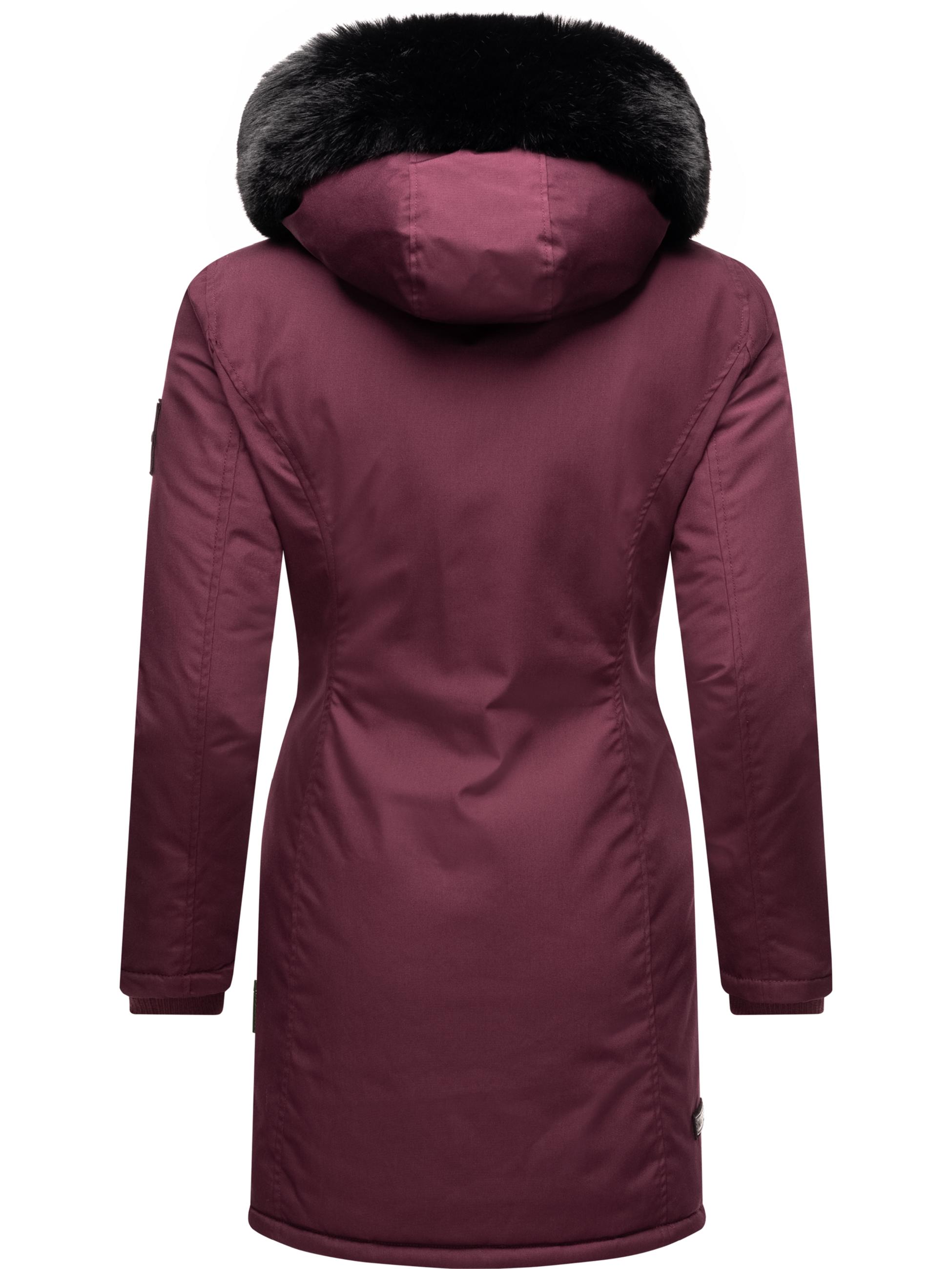 Winterparka mit Kapuze "Karambaa" Wine