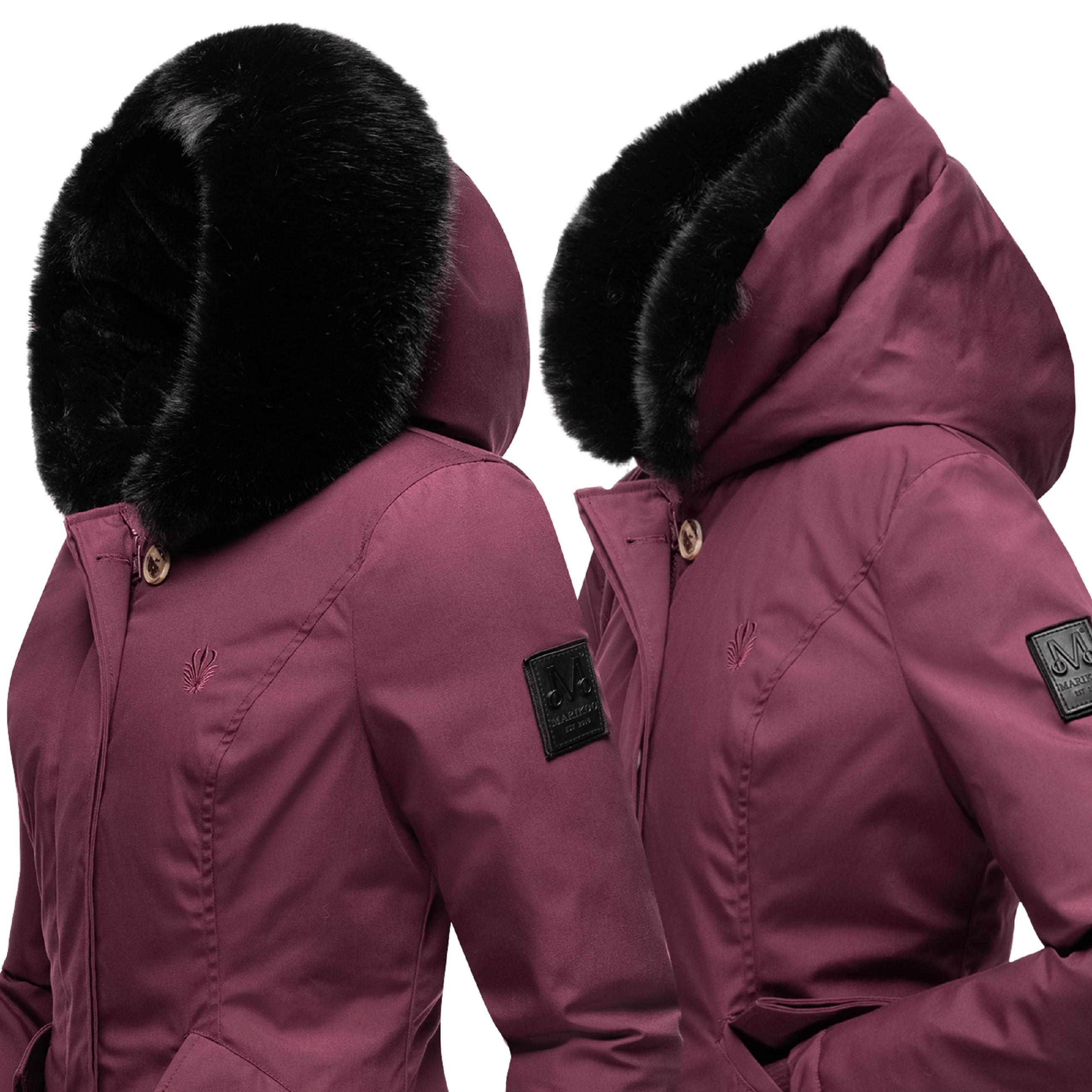 Winterparka mit Kapuze "Karambaa" Wine