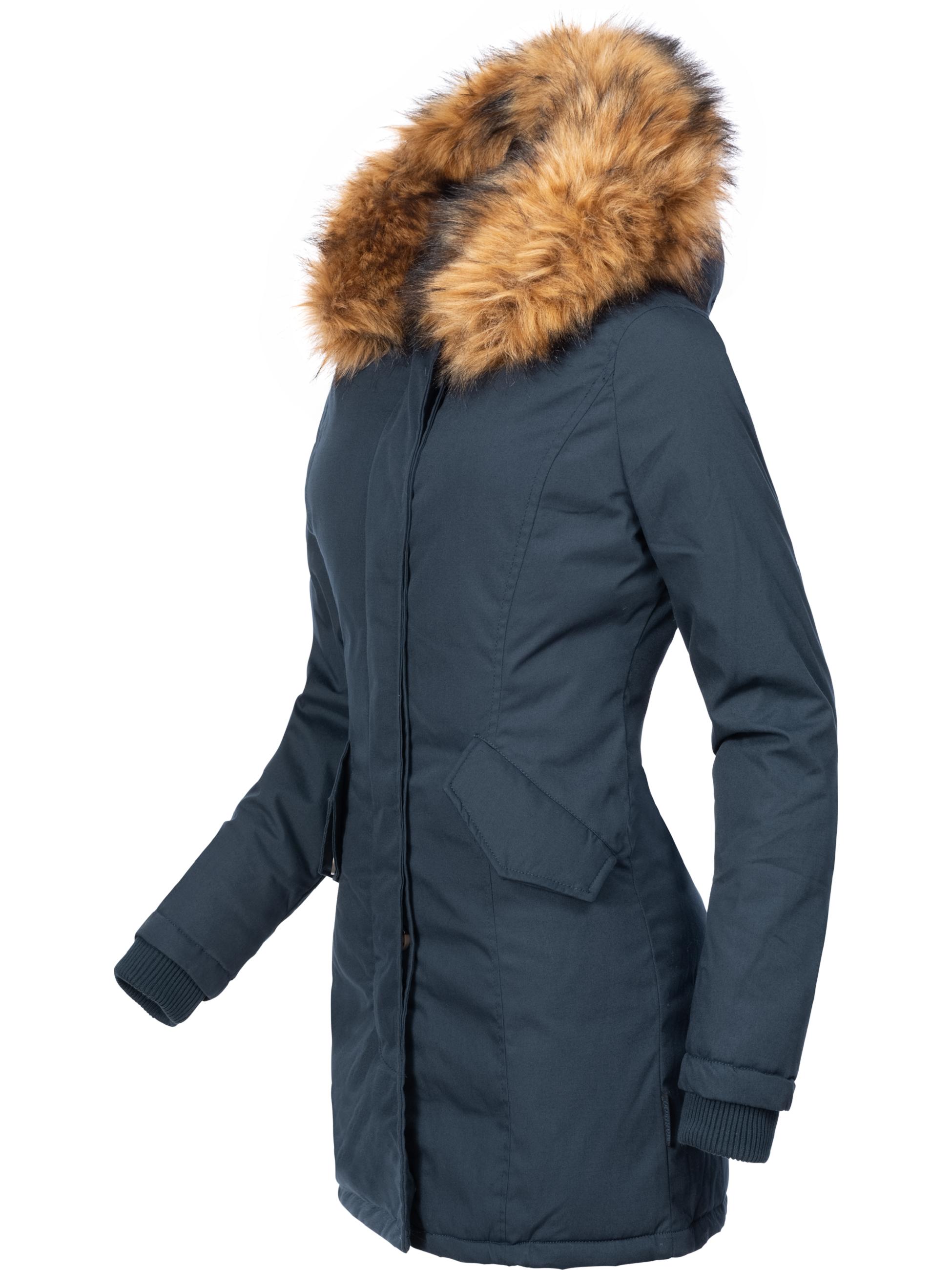 Winterparka mit Kapuze "Karmaa-Prc" Blau