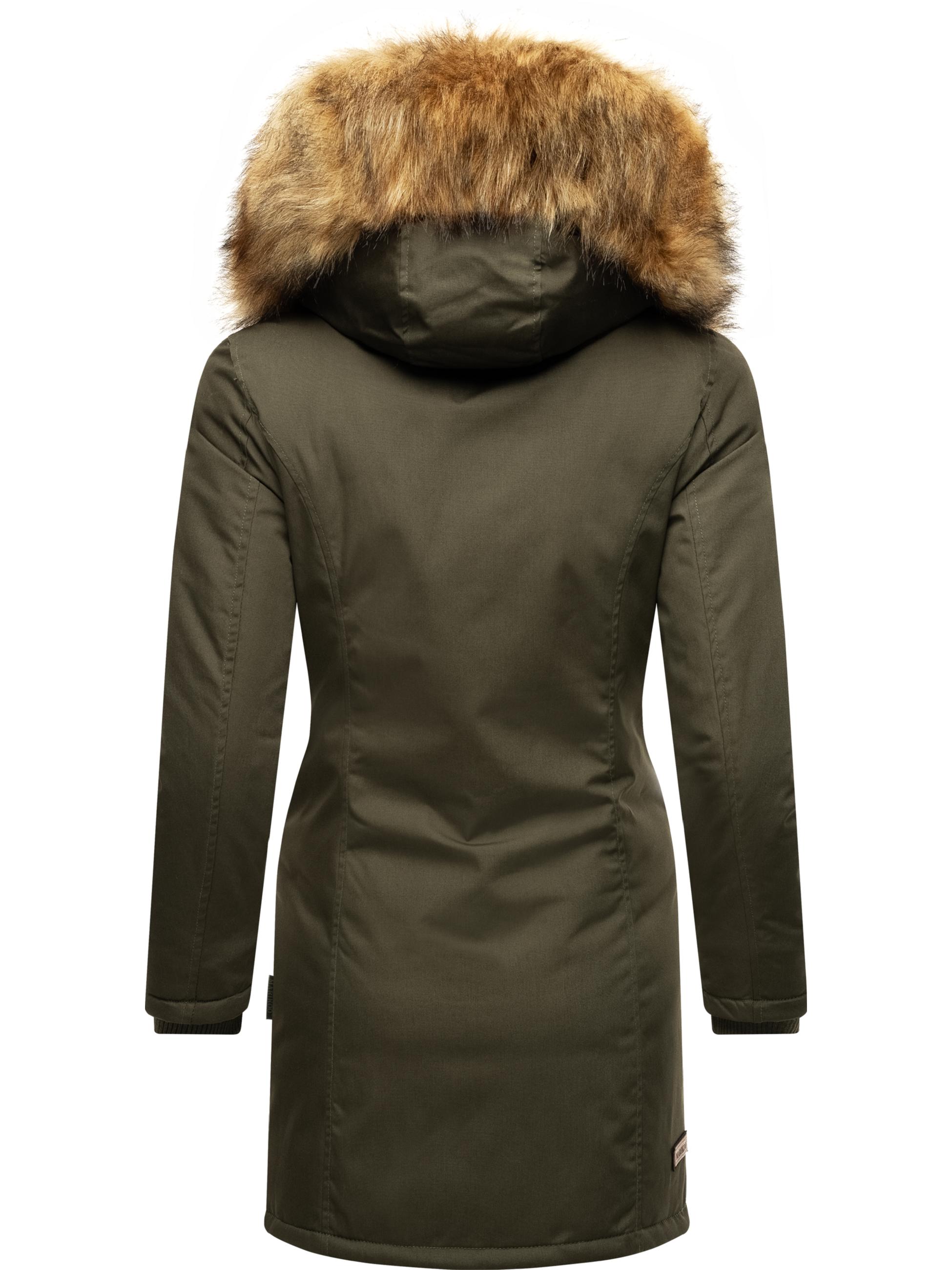 Winterparka mit Kapuze "Karmaa-Prc" Olive