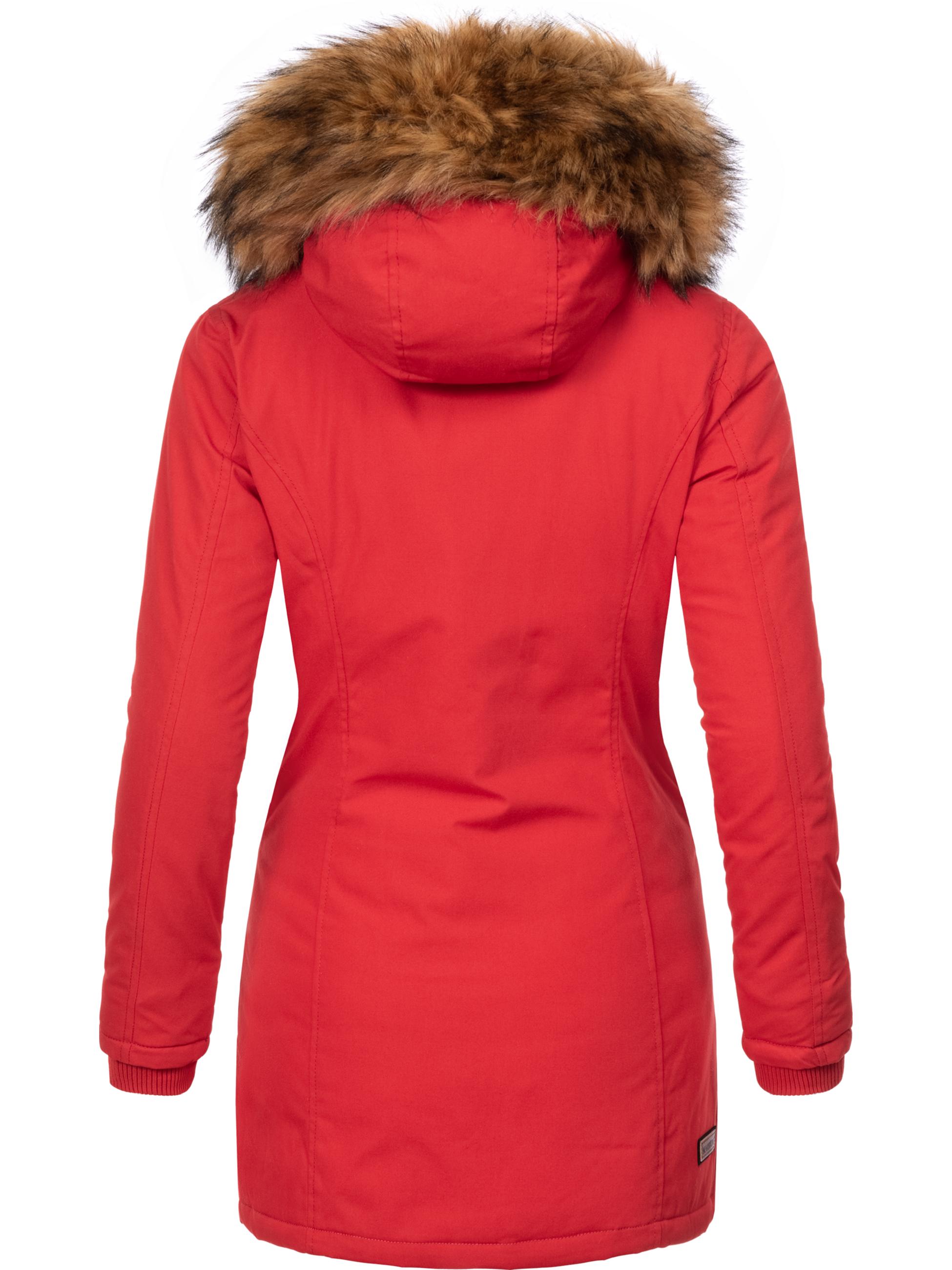 Winterparka mit Kapuze "Karmaa-Prc" Rot