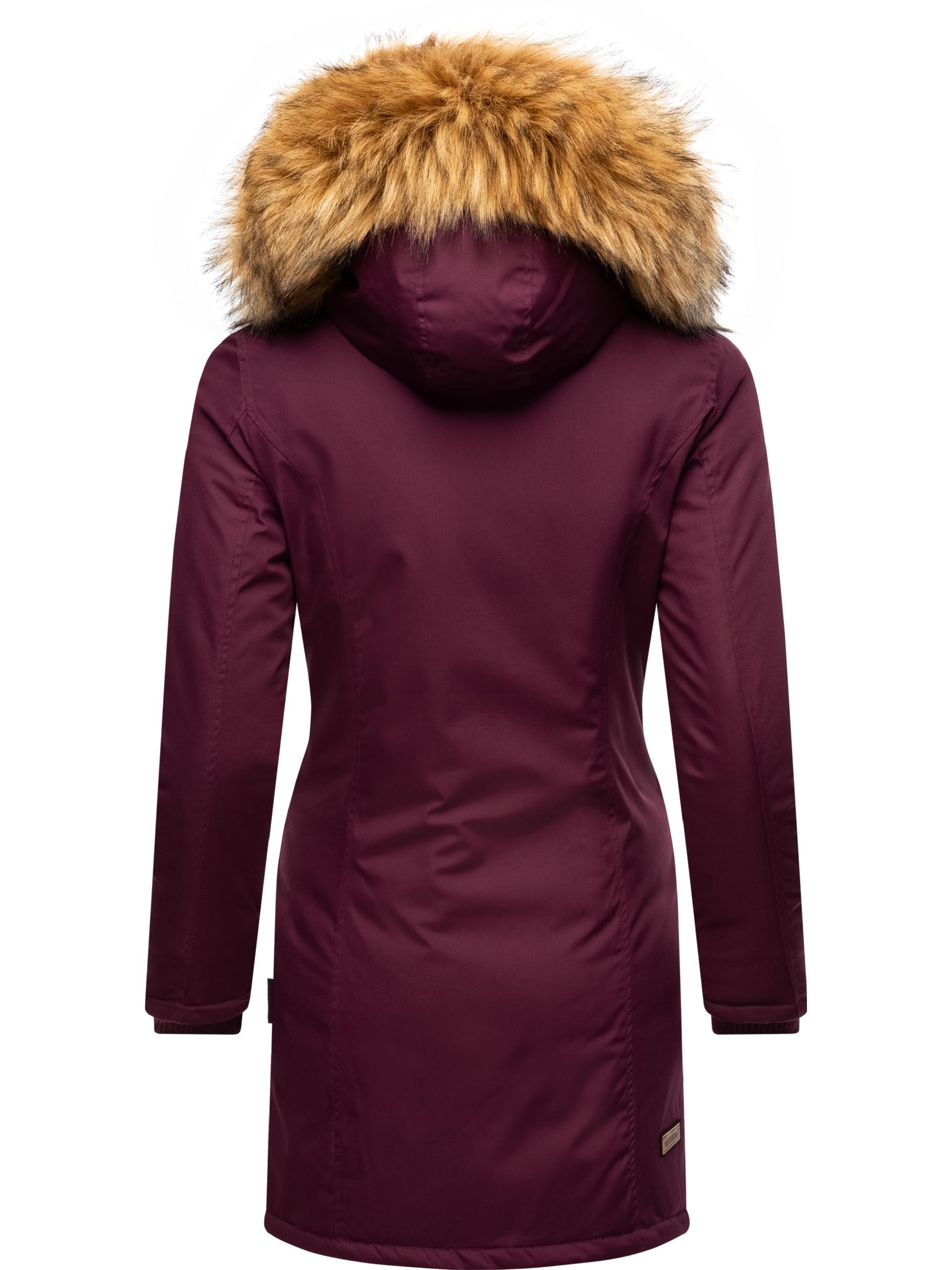 Winterparka mit Kapuze "Karmaa-Prc" Wine