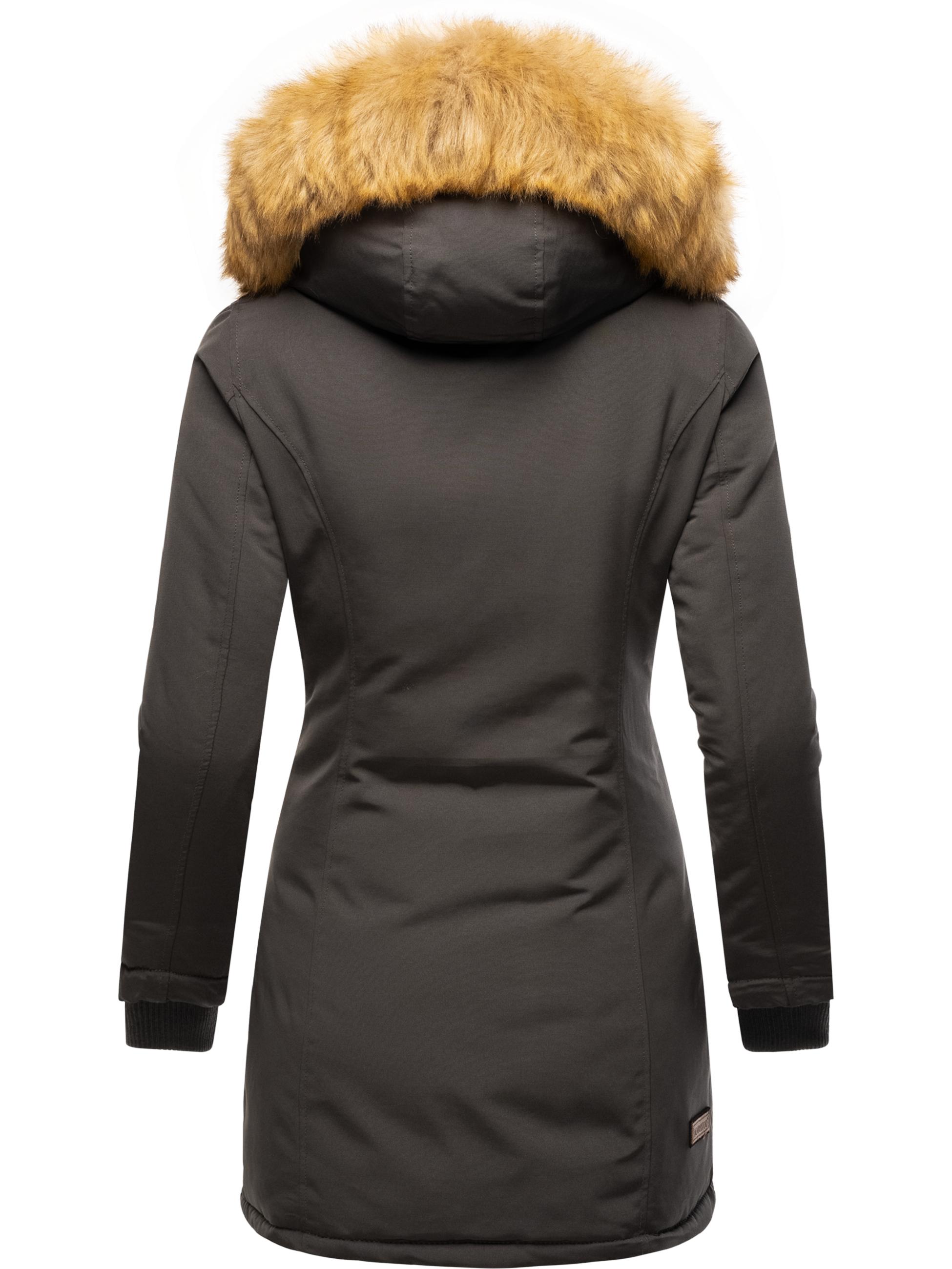 Winterparka mit Kapuze "Karmaa" Anthrazitgrau