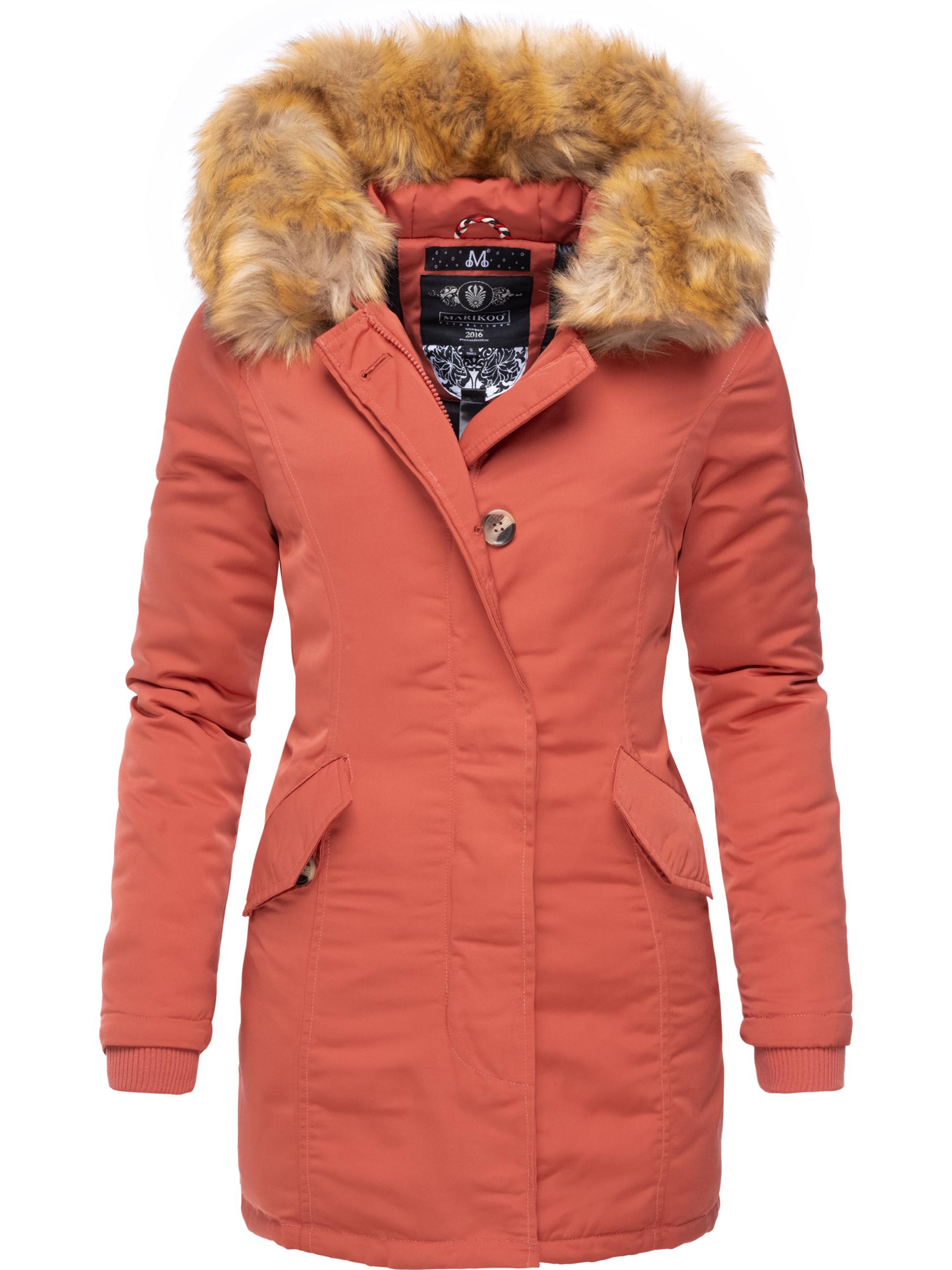 Winterparka mit Kapuze "Karmaa" Coral