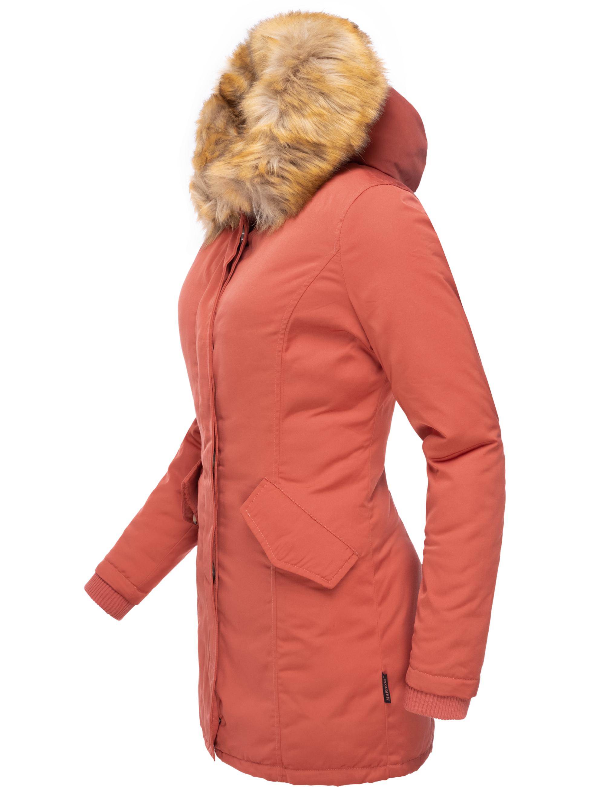 Winterparka mit Kapuze "Karmaa" Coral