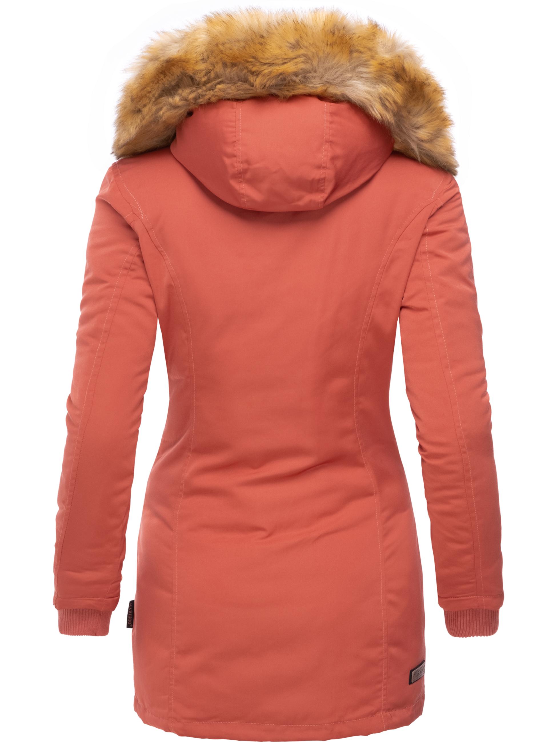 Winterparka mit Kapuze "Karmaa" Coral