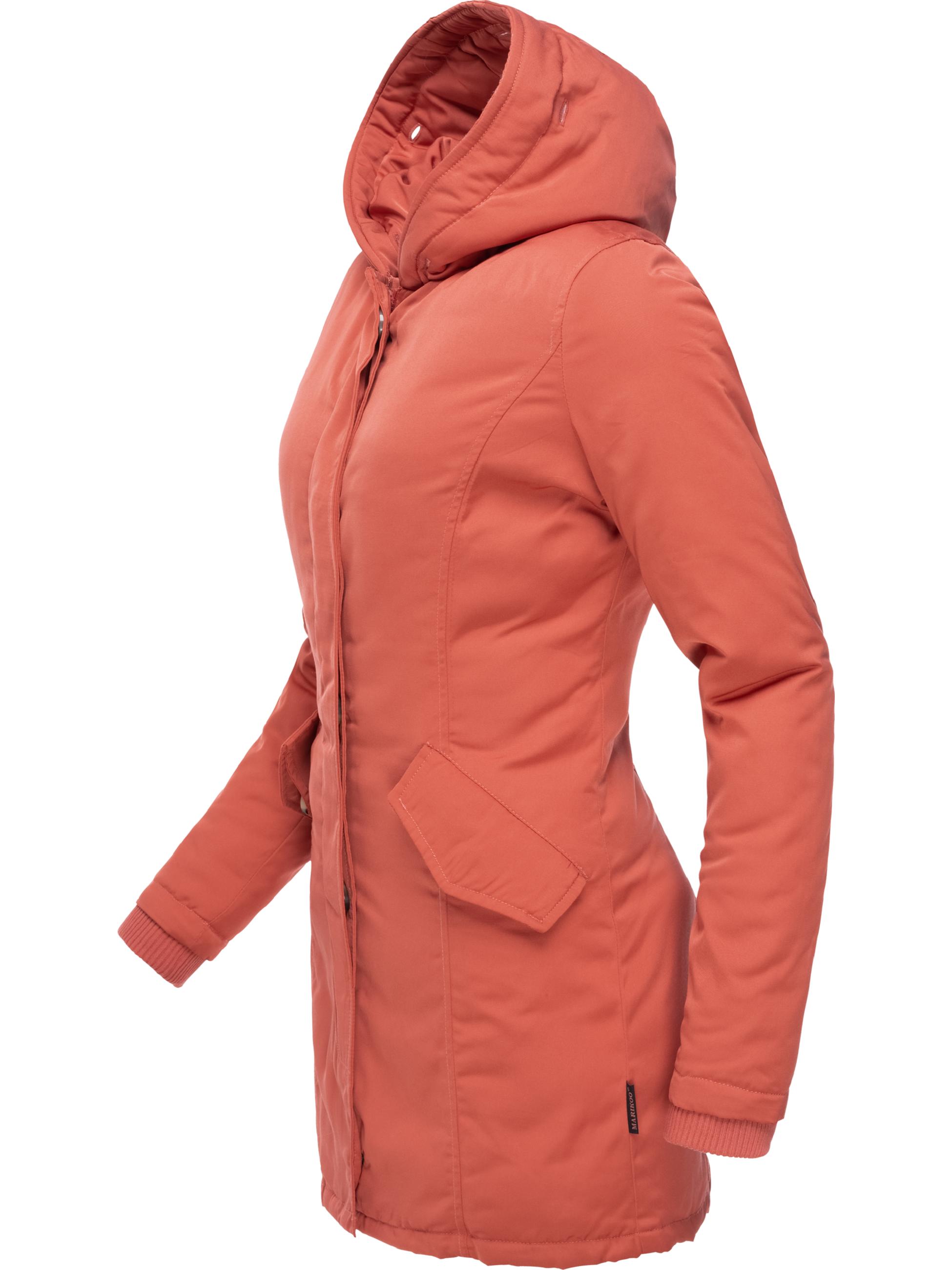 Winterparka mit Kapuze "Karmaa" Coral