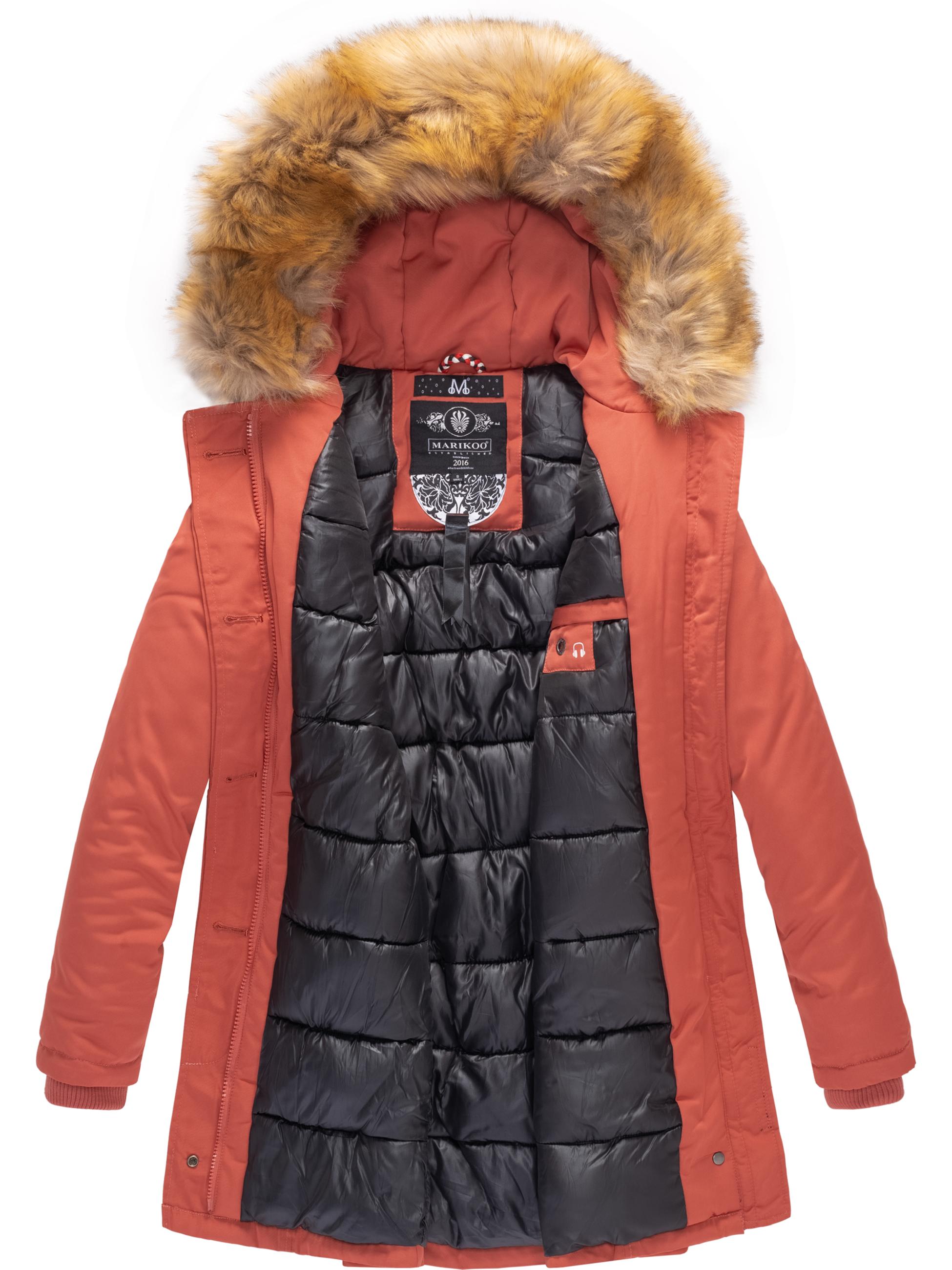 Winterparka mit Kapuze "Karmaa" Coral