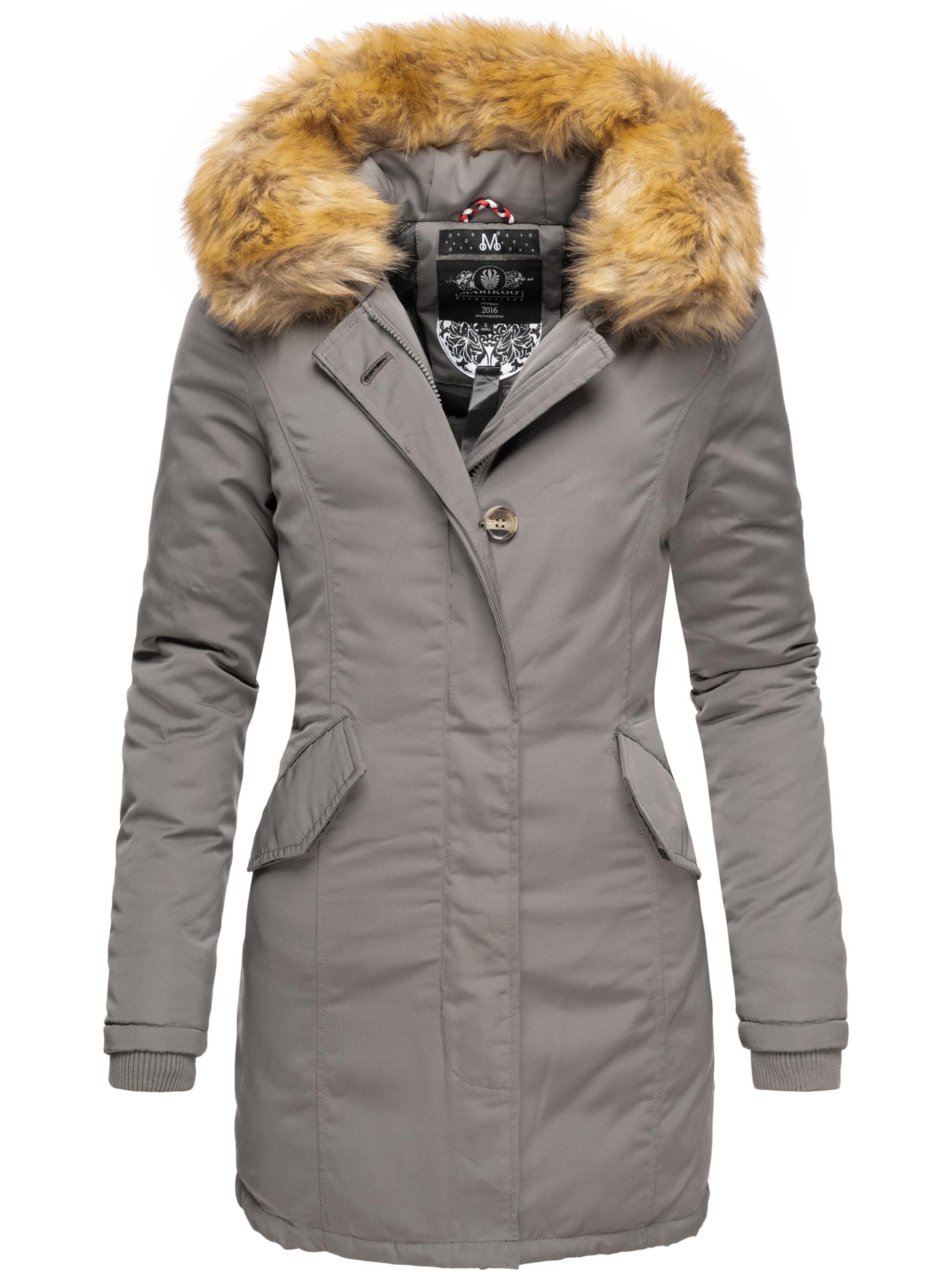 Winterparka mit Kapuze "Karmaa" Grau