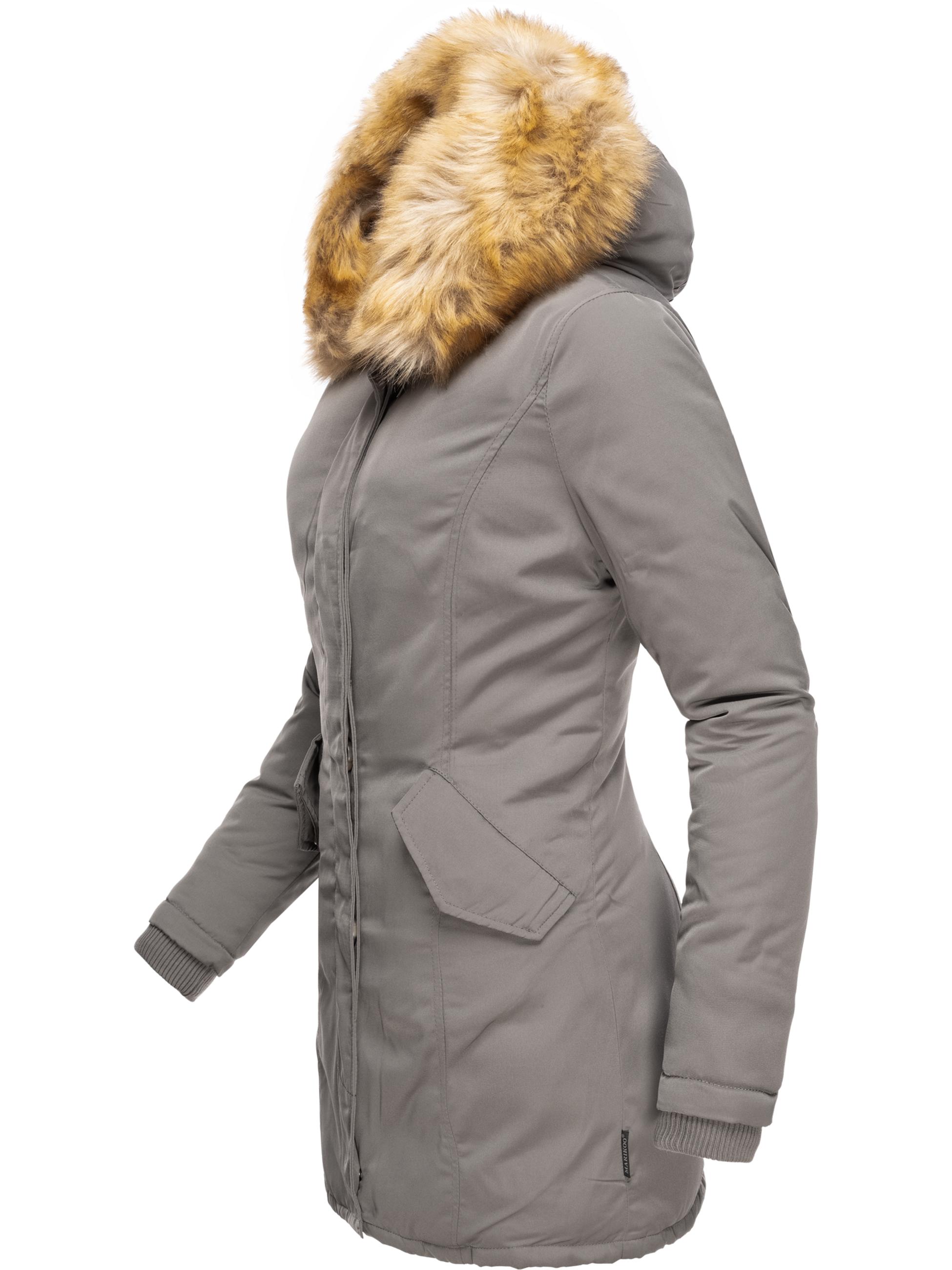 Winterparka mit Kapuze "Karmaa" Grau