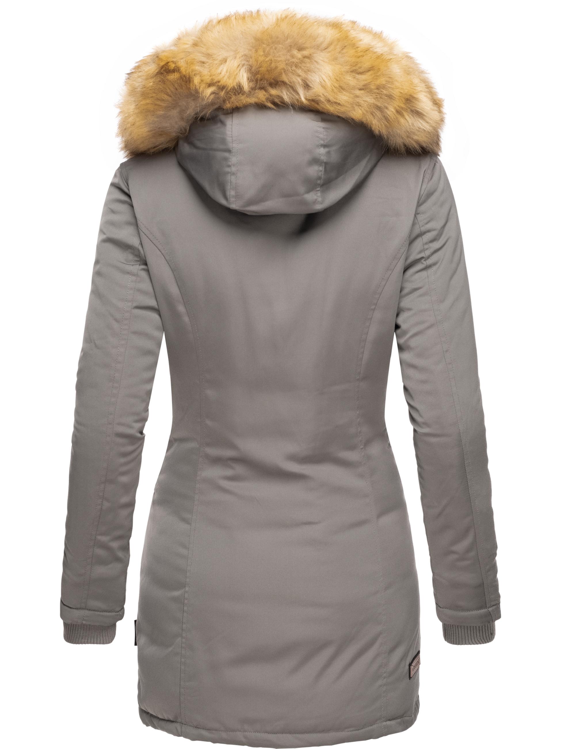 Winterparka mit Kapuze "Karmaa" Grau