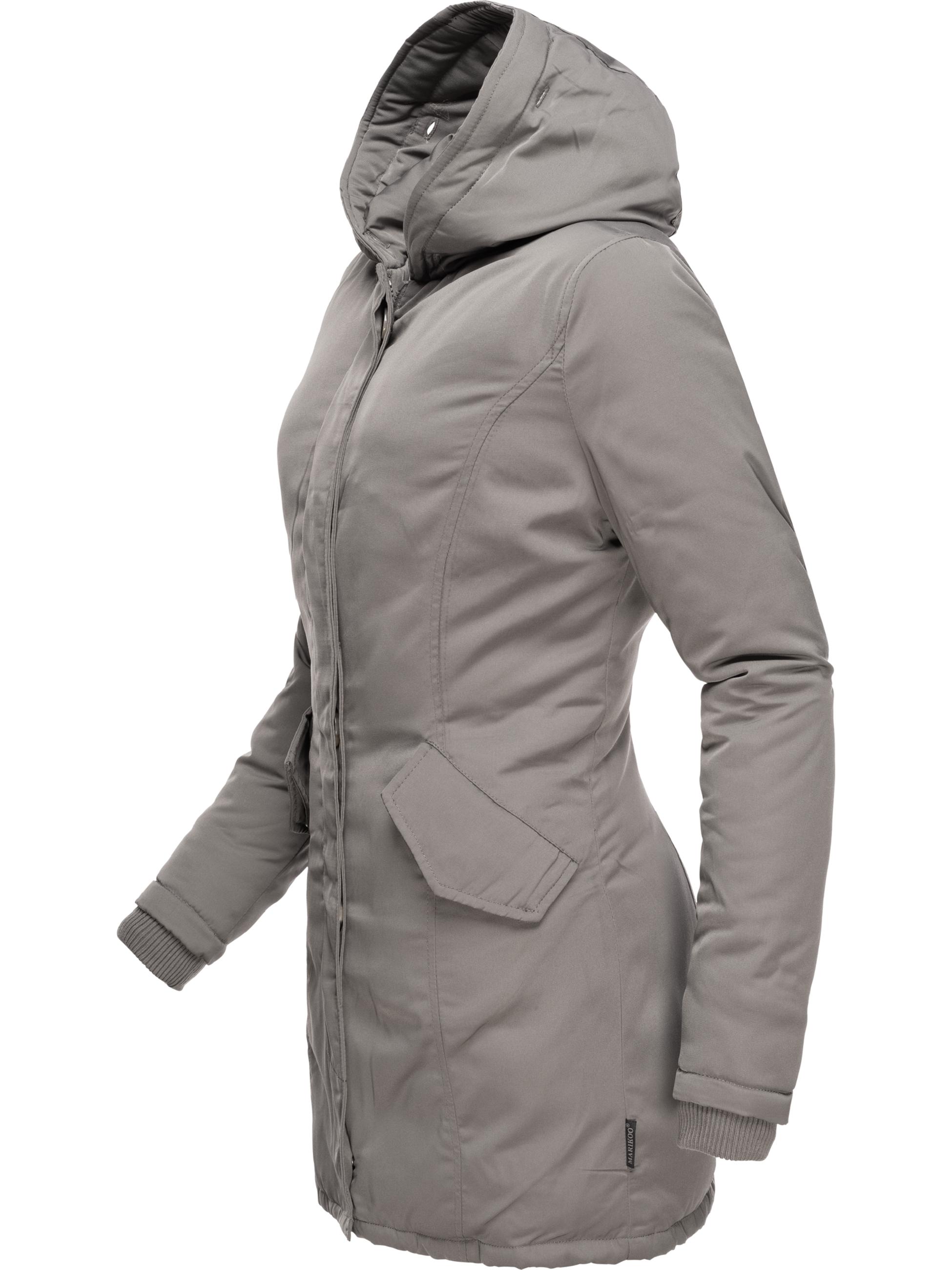 Winterparka mit Kapuze "Karmaa" Grau