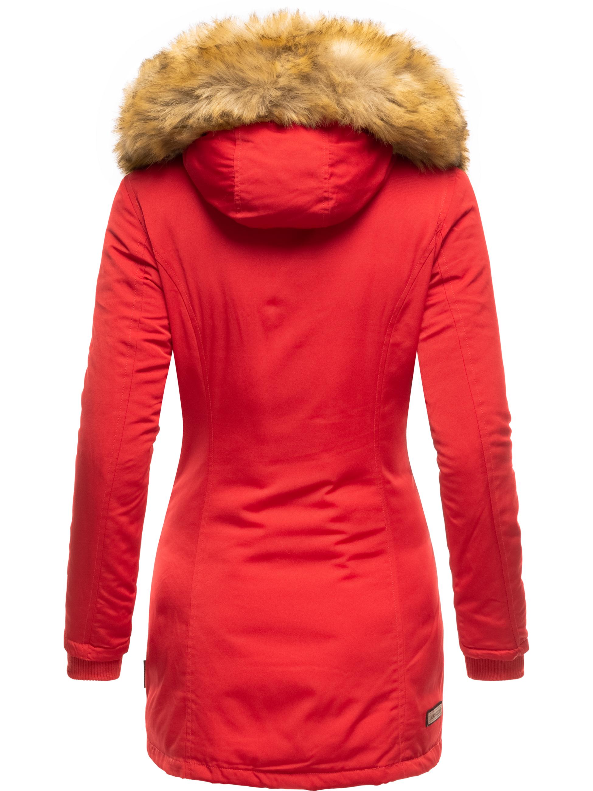 Winterparka mit Kapuze "Karmaa" Rot