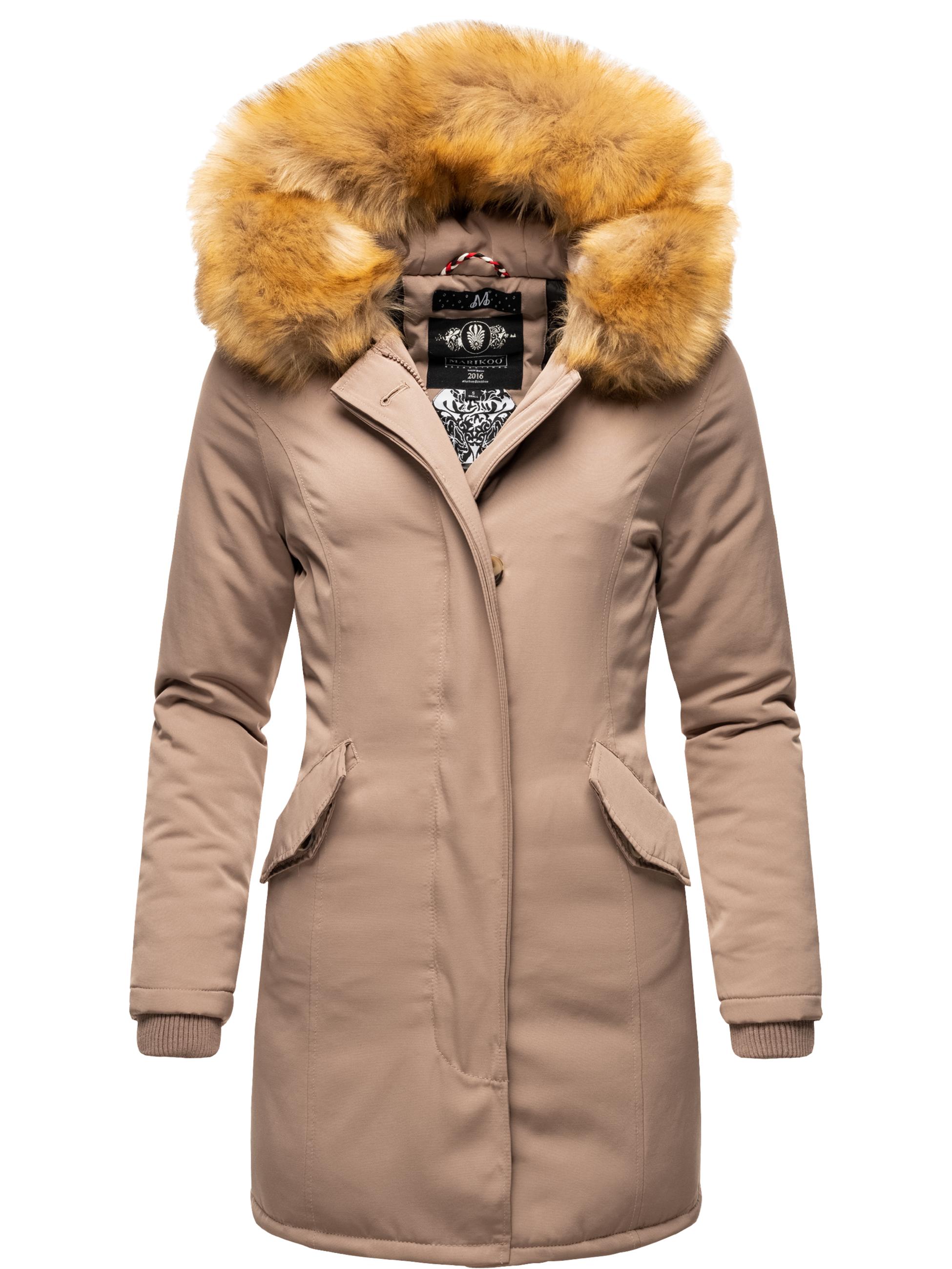 Winterparka mit Kapuze "Karmaa" Taupe