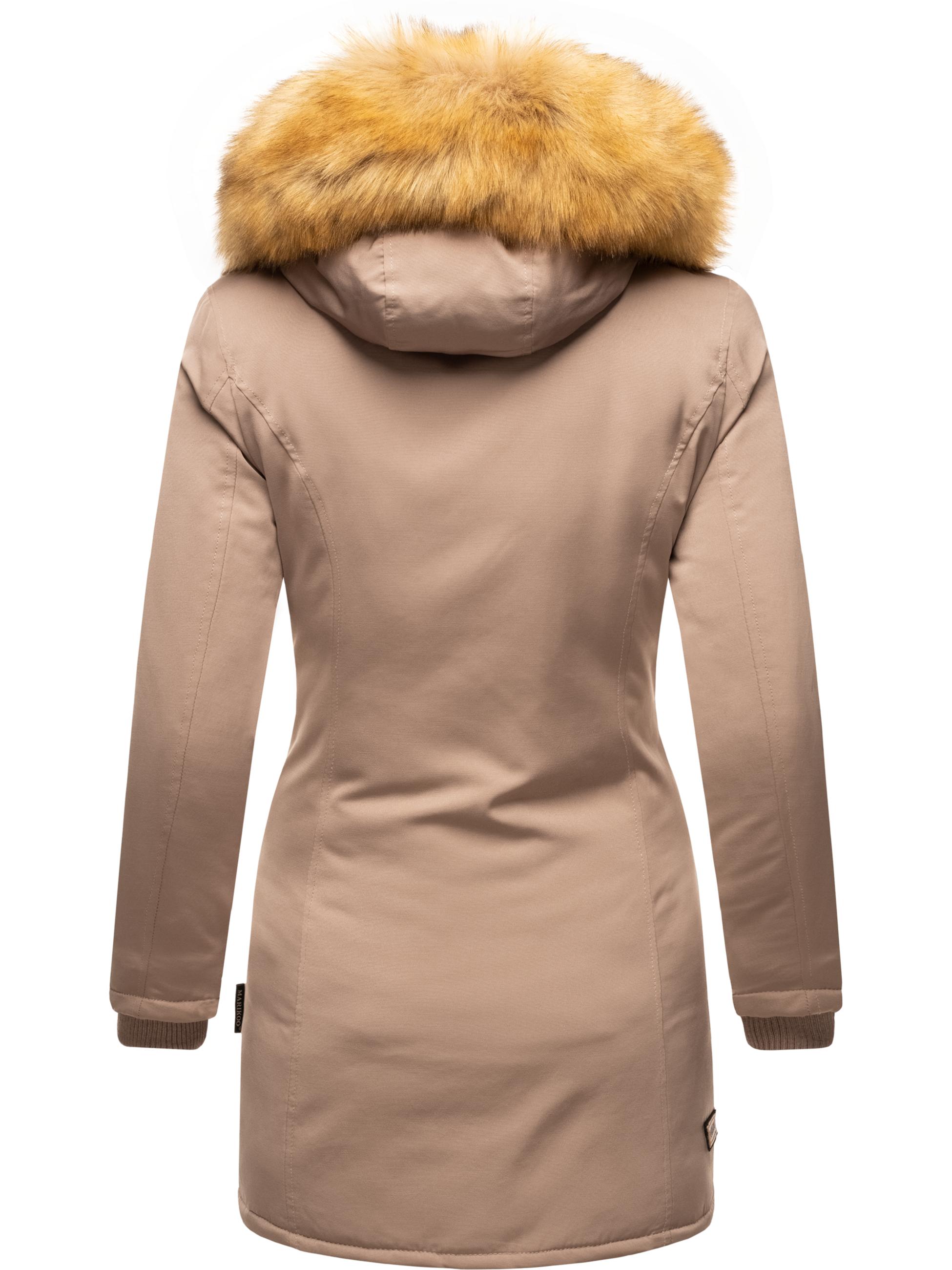 Winterparka mit Kapuze "Karmaa" Taupe