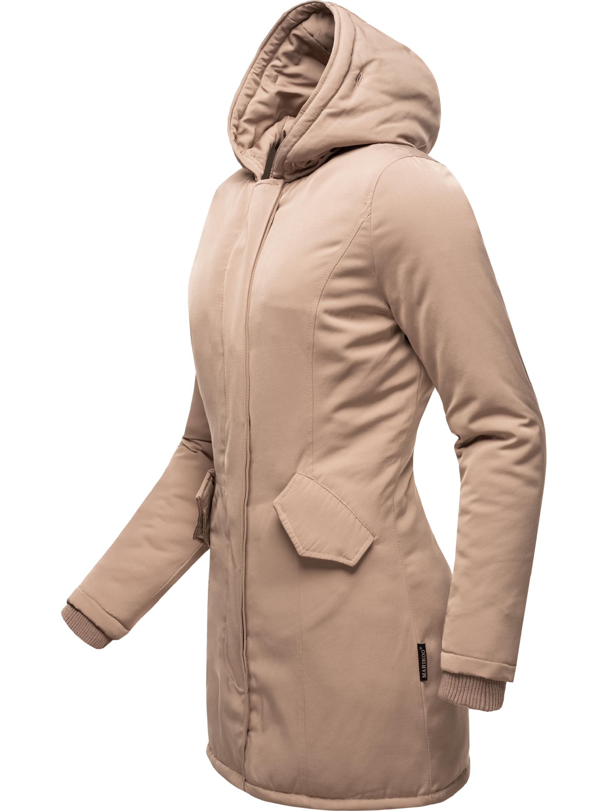 Winterparka mit Kapuze "Karmaa" Taupe