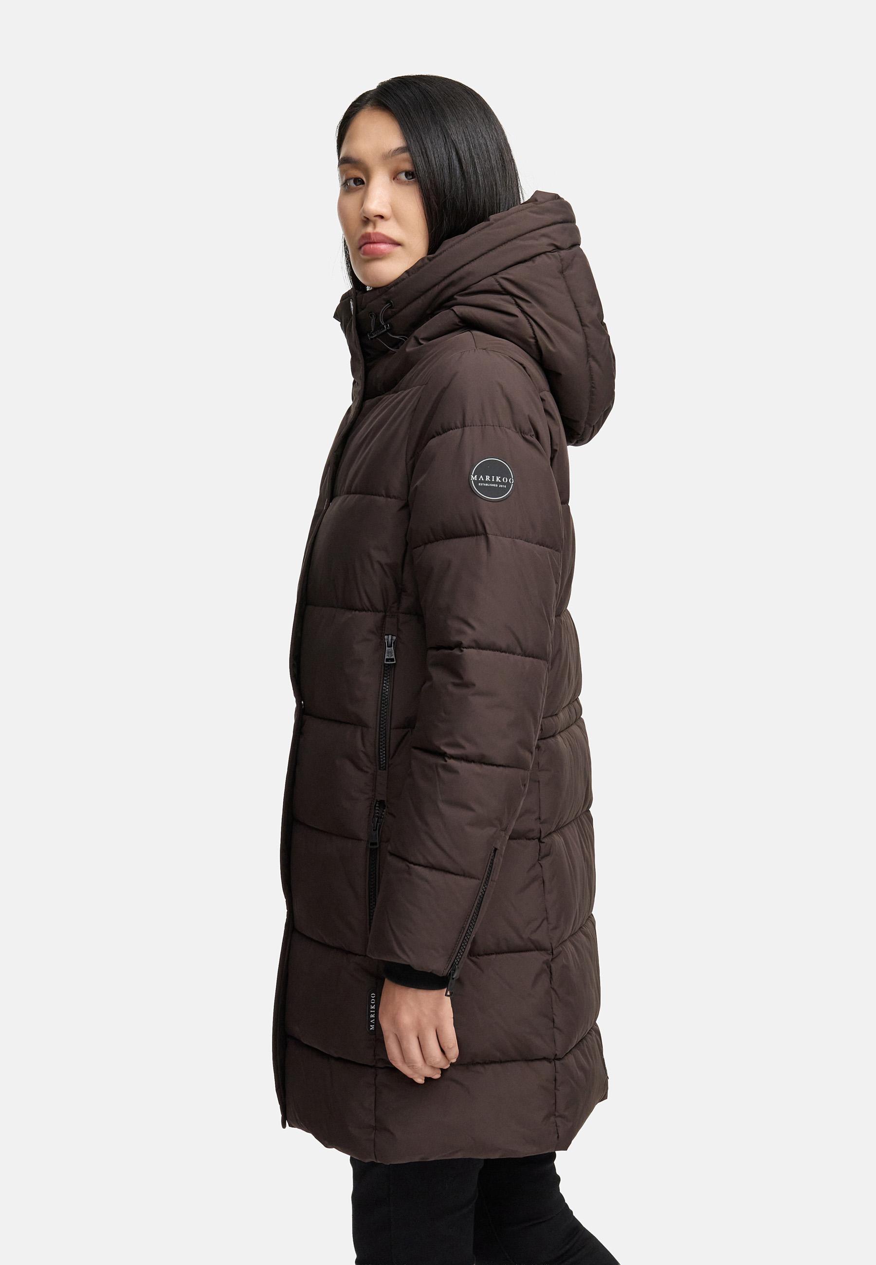 Steppmantel mit Kapuze "Karumikoo XVI" Choco