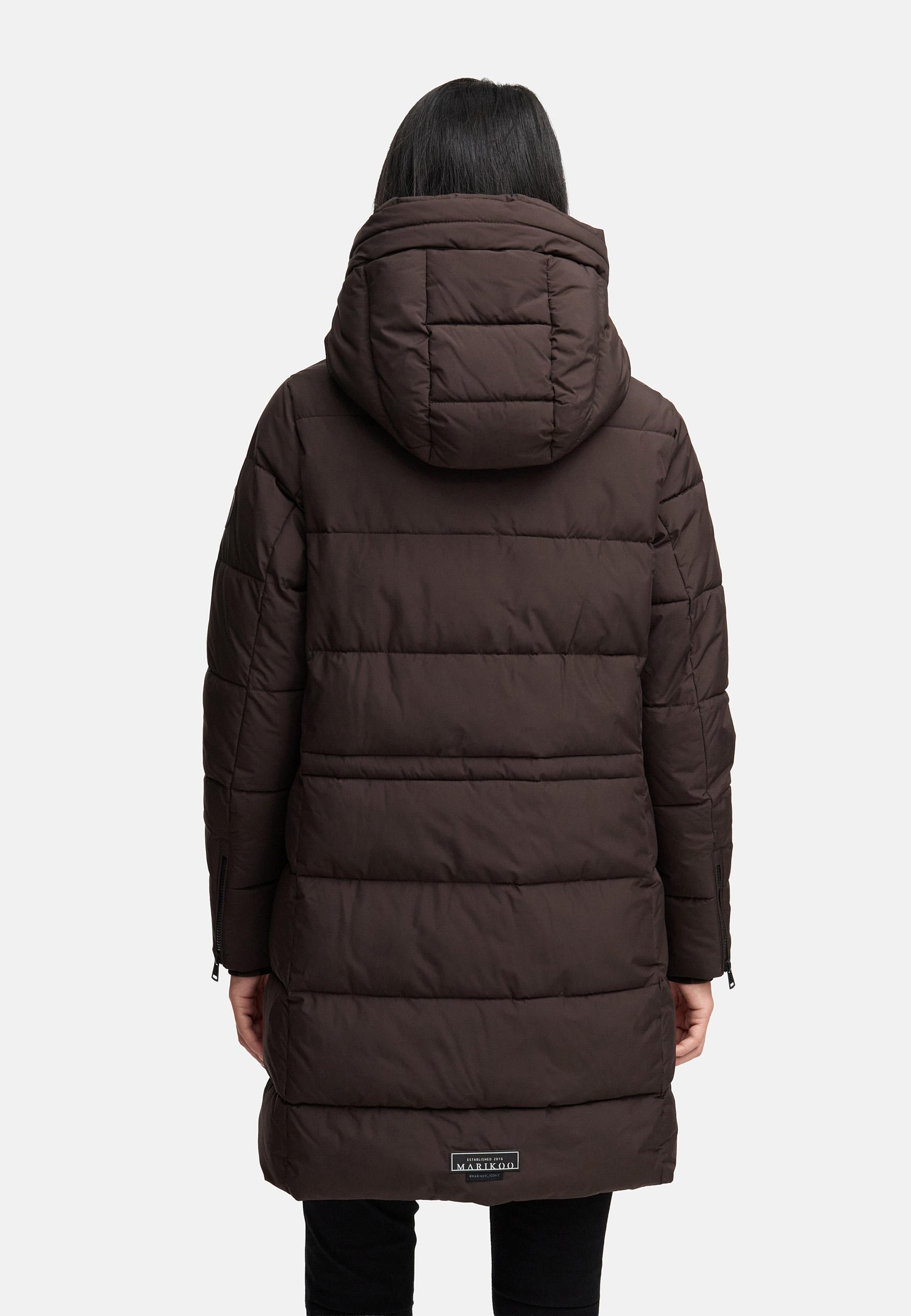 Steppmantel mit Kapuze "Karumikoo XVI" Choco